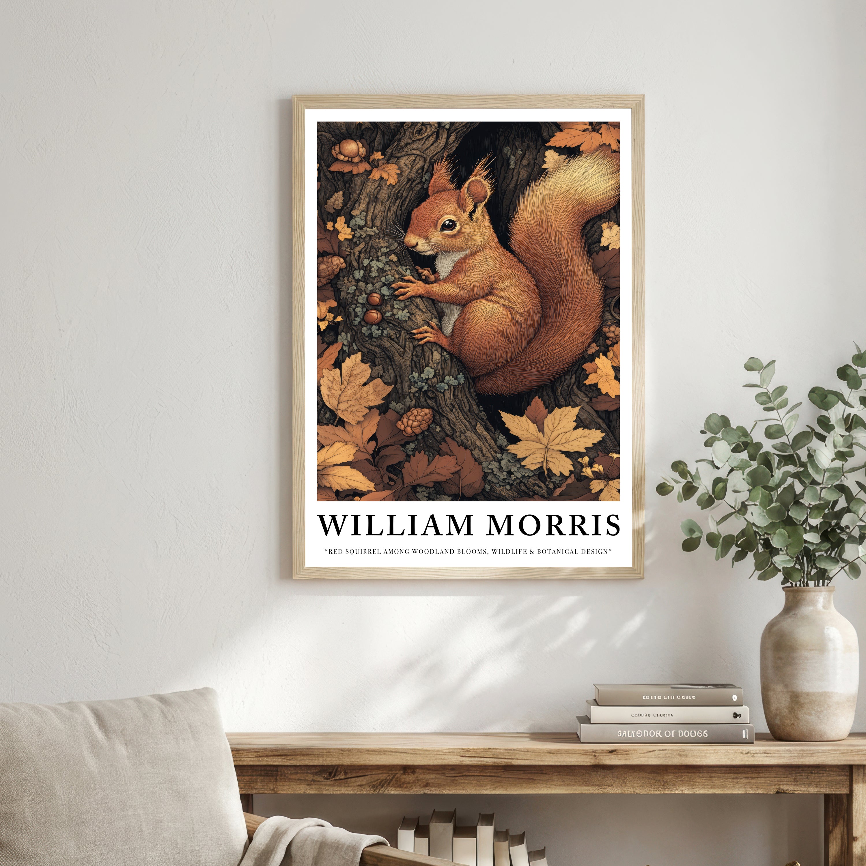 Red Squirrel Woodland Art Print