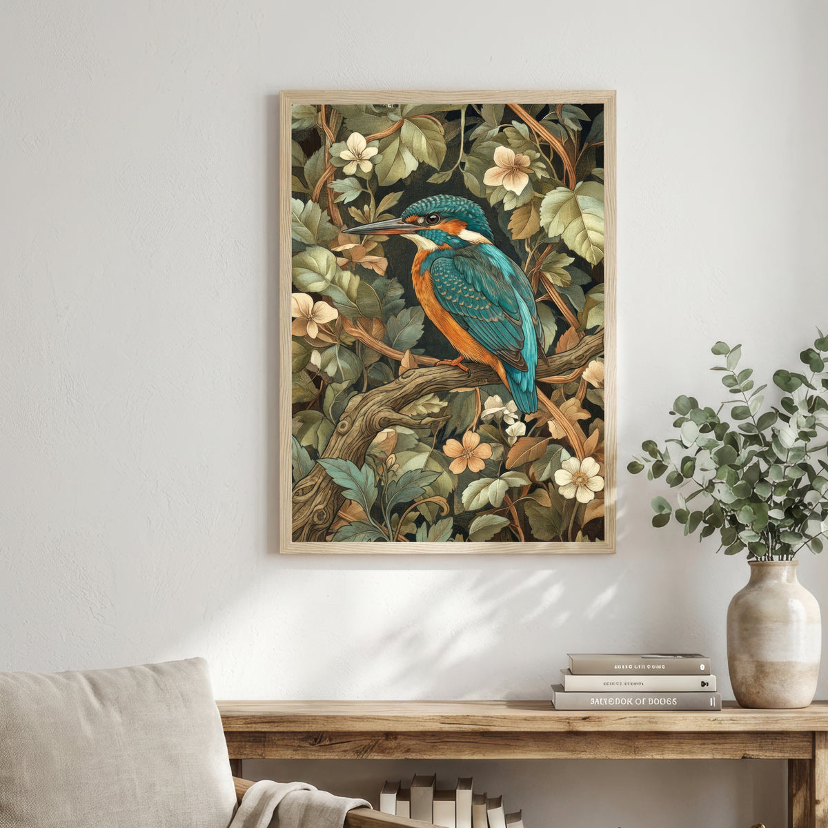 Kingfisher Botanical Art Print
