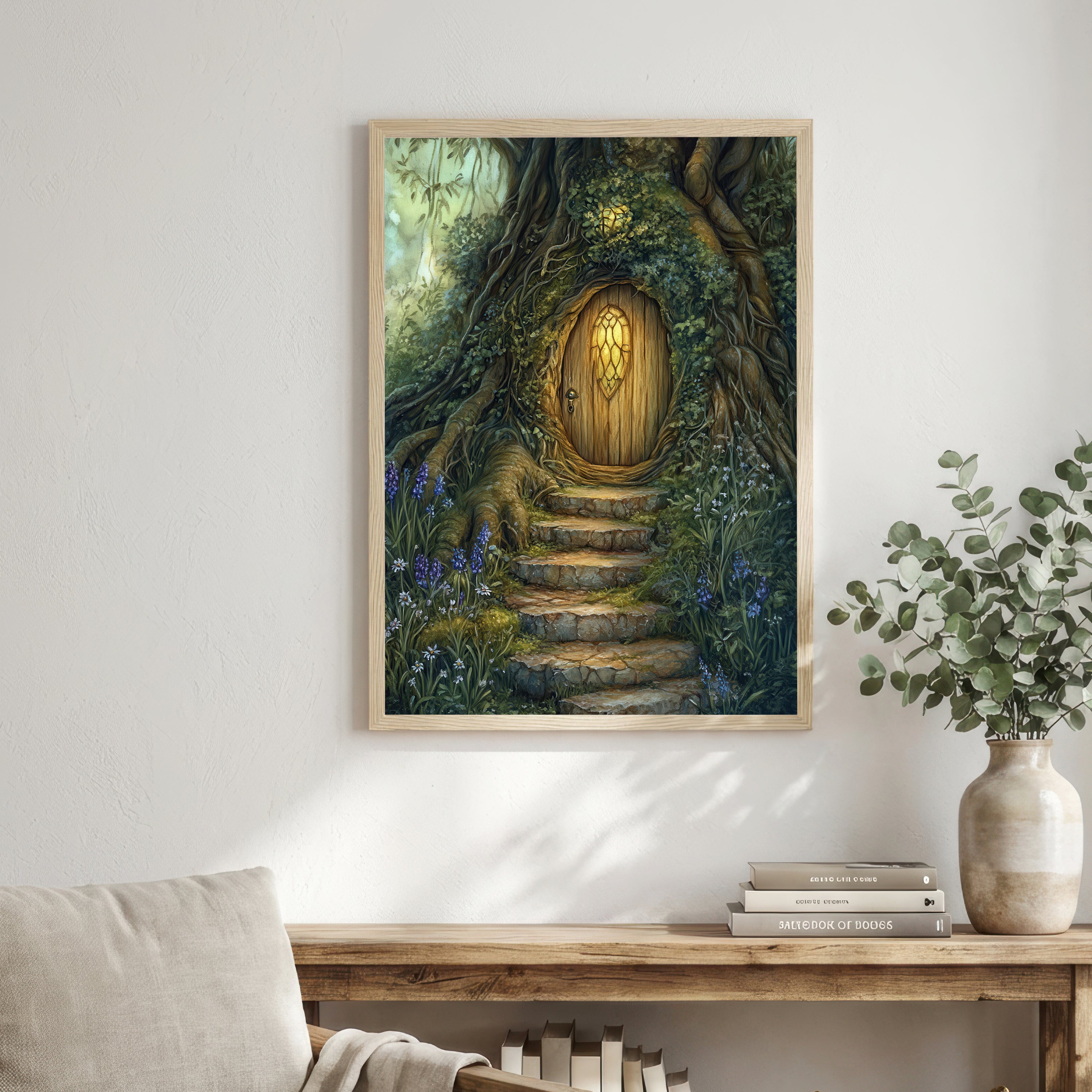 Enchanted Tree Door Art Print