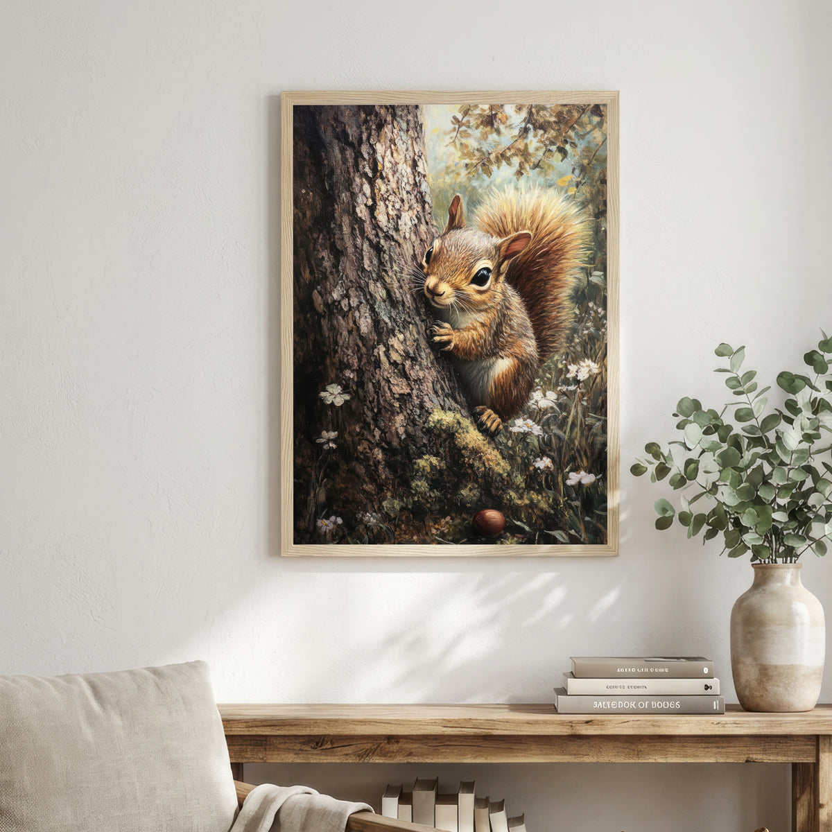 Squirrel Woodland Art Print