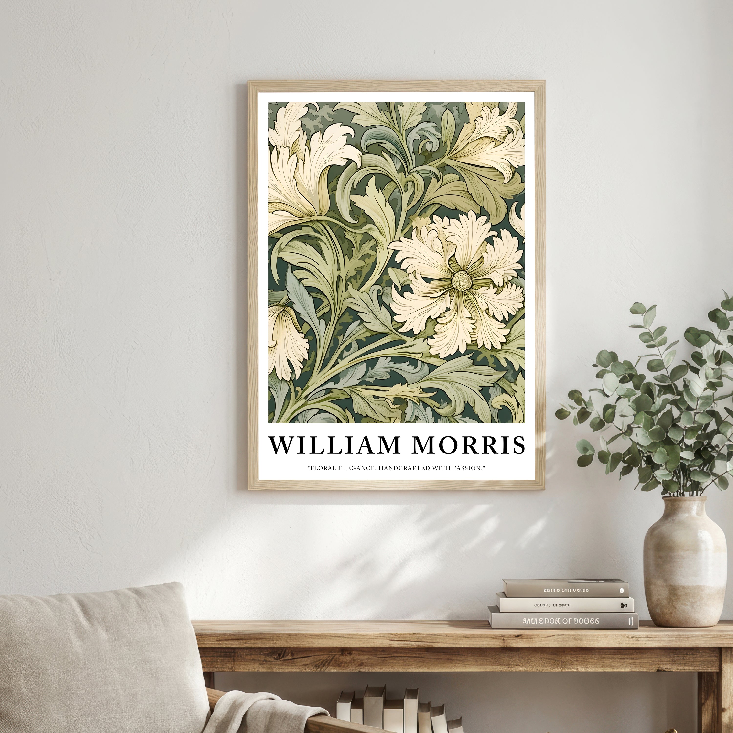 William Morris Inspired Floral Art Print