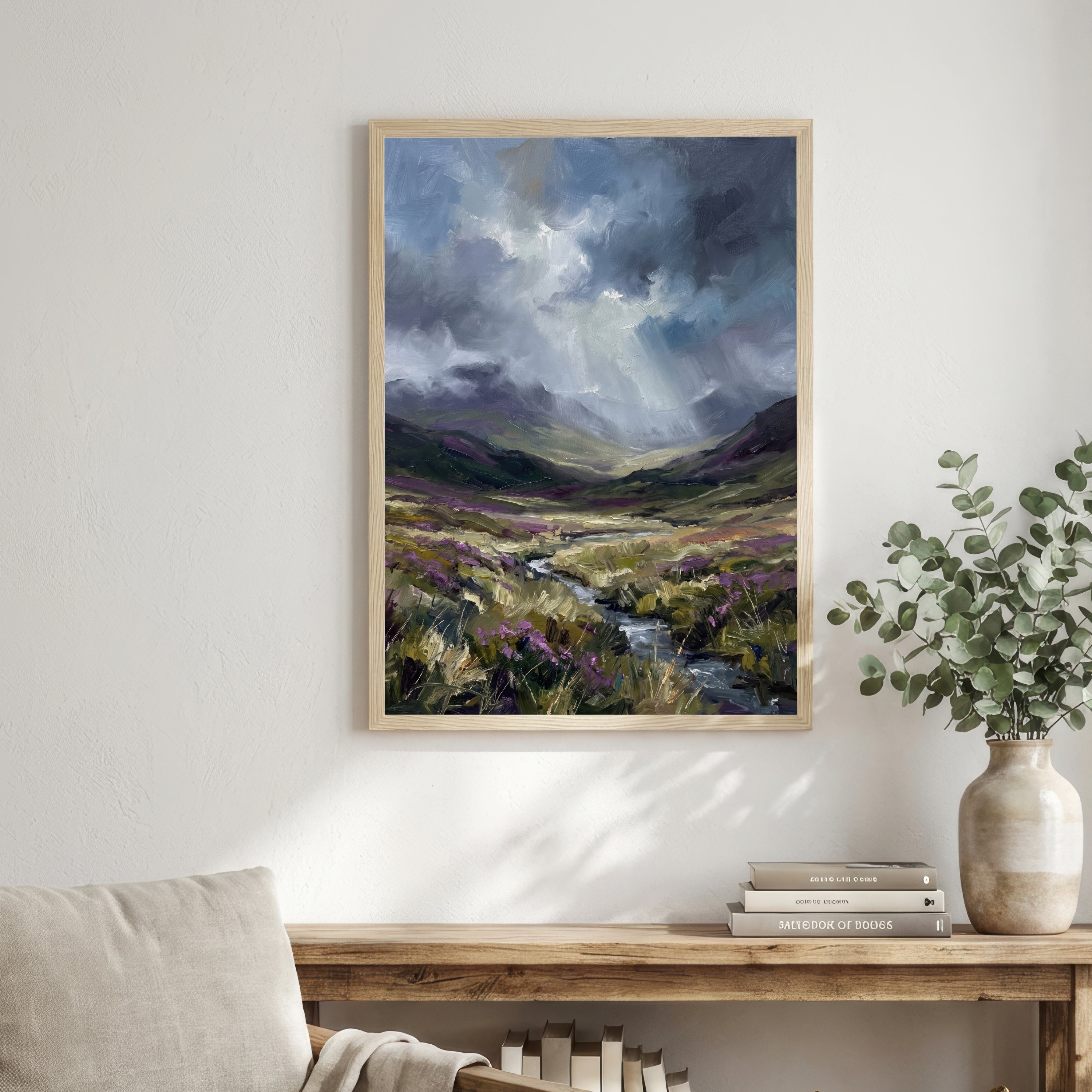 Moody Mountain Valley Art Print