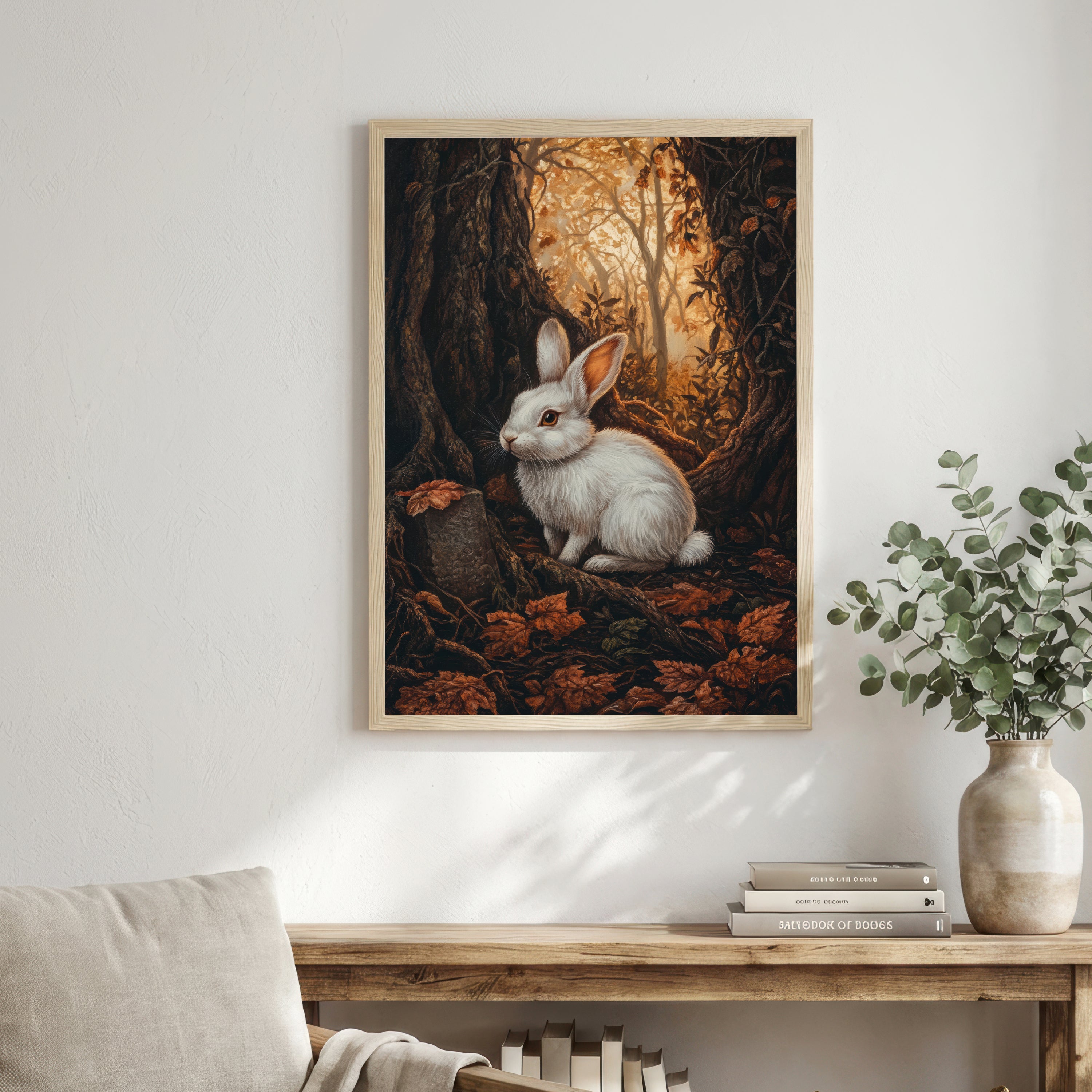 Woodland Rabbit Art Print