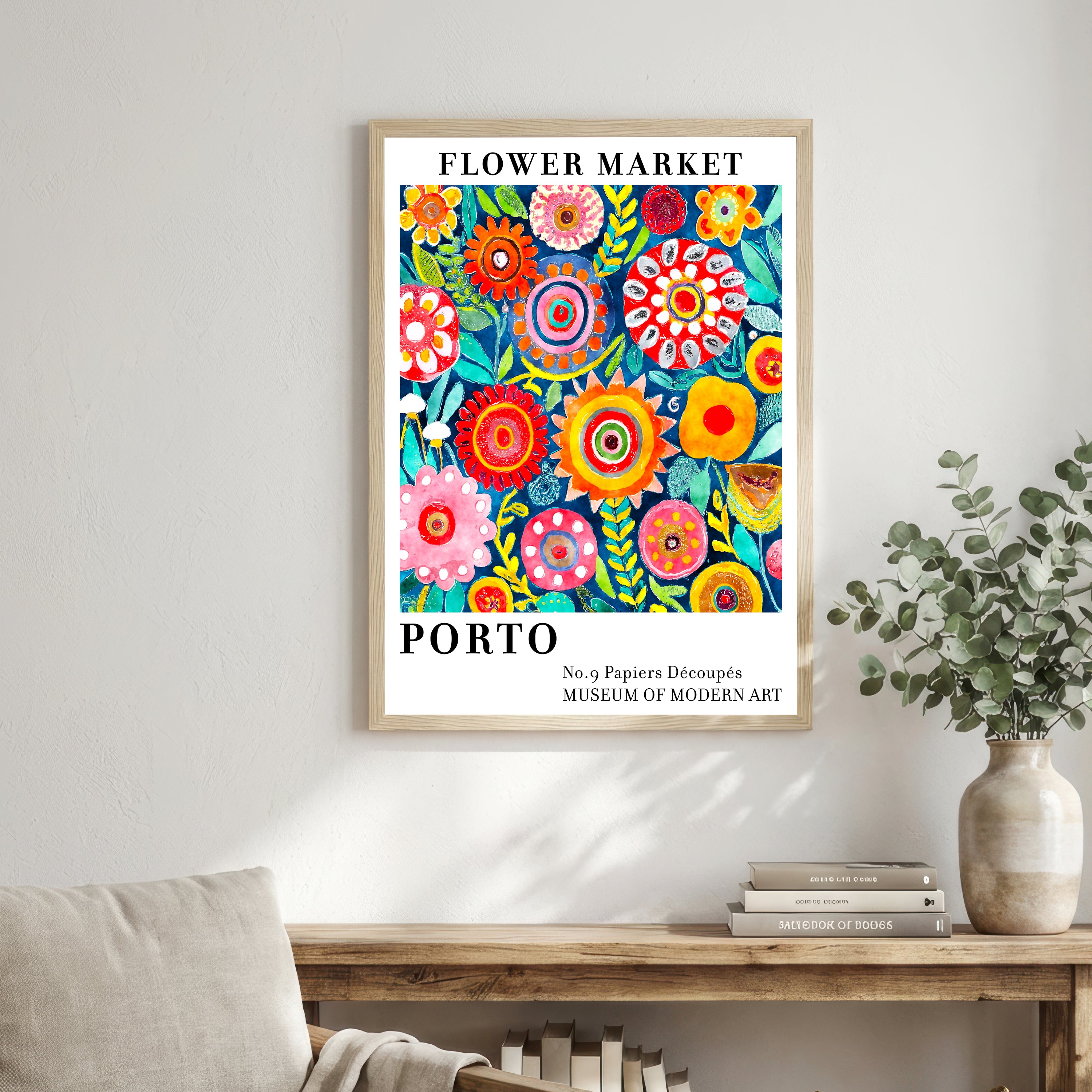 Porto Flower Market Art Print