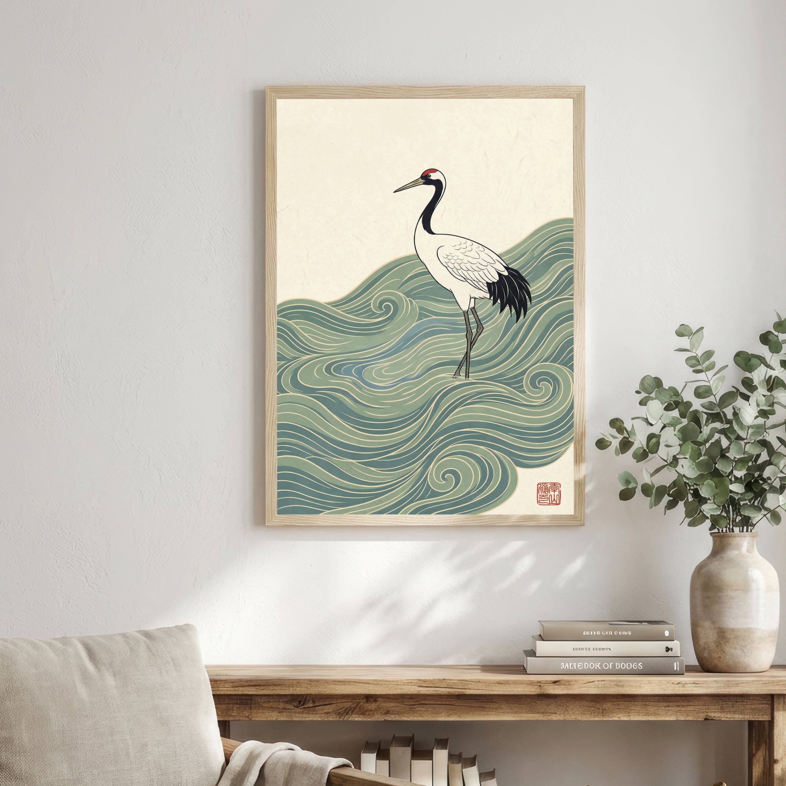 Japanese Crane Art Print