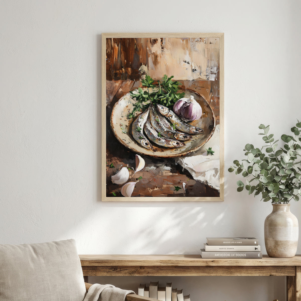 Painterly Fish Still Life Art Print