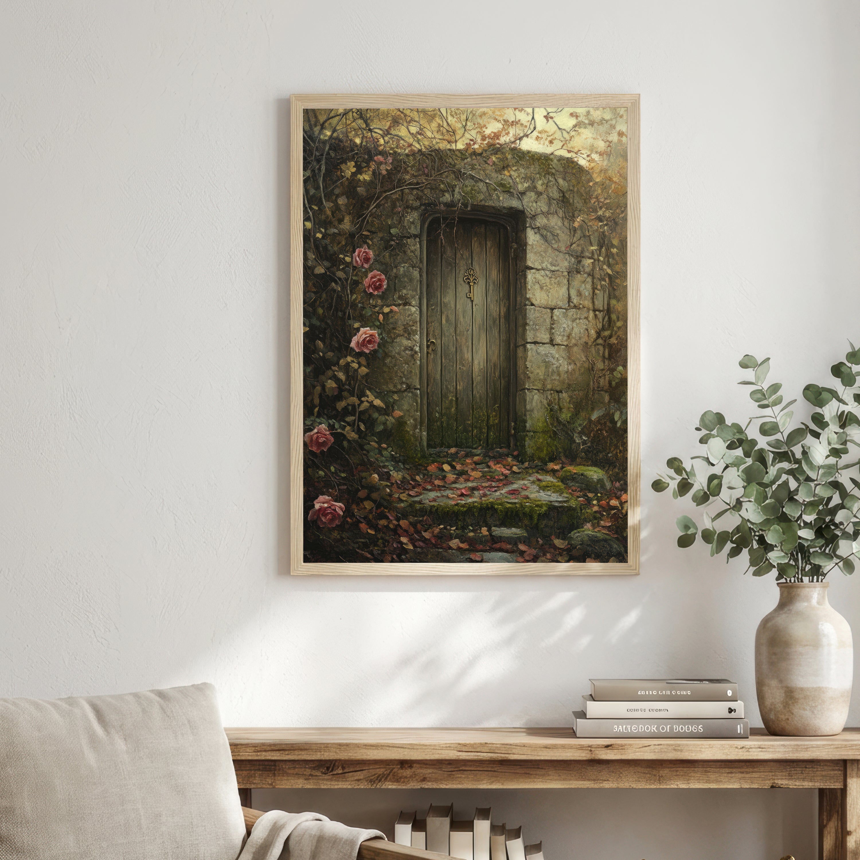 Gothic Woodland Door Art Print