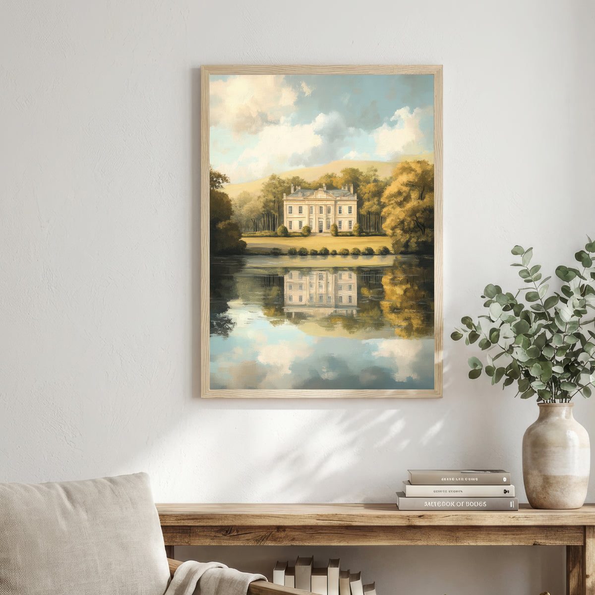 Country Manor Lake Art Print