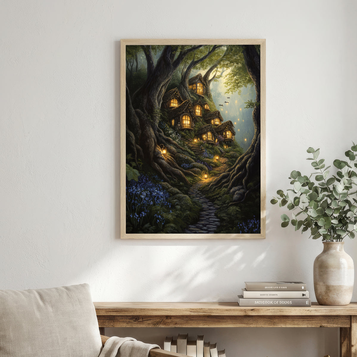 Enchanted Forest Treehouse Art Print