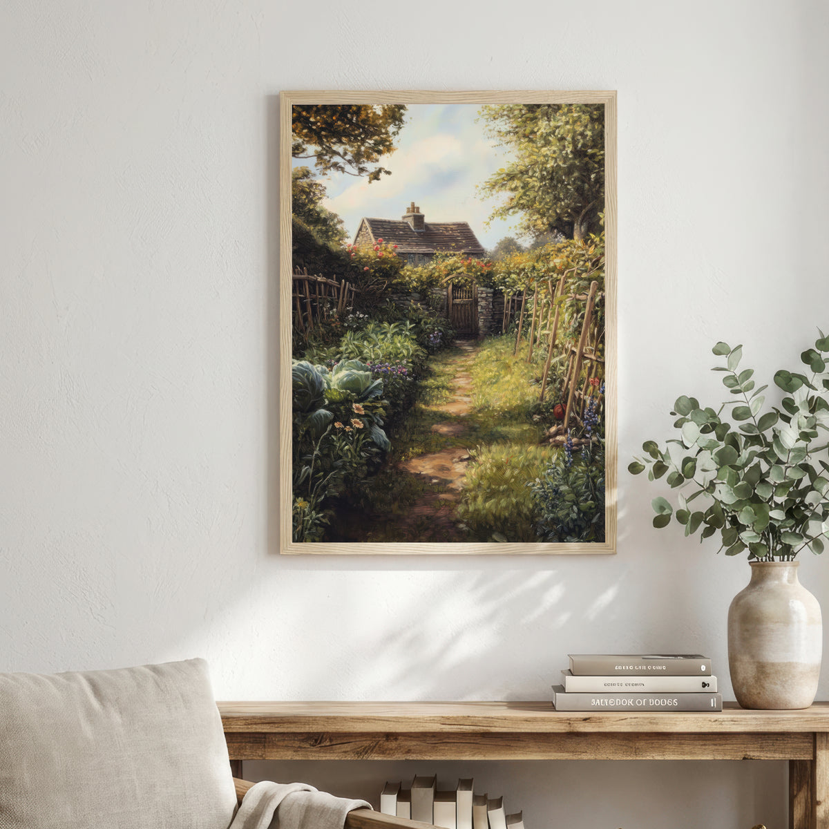 Cottage Garden Path Art Print