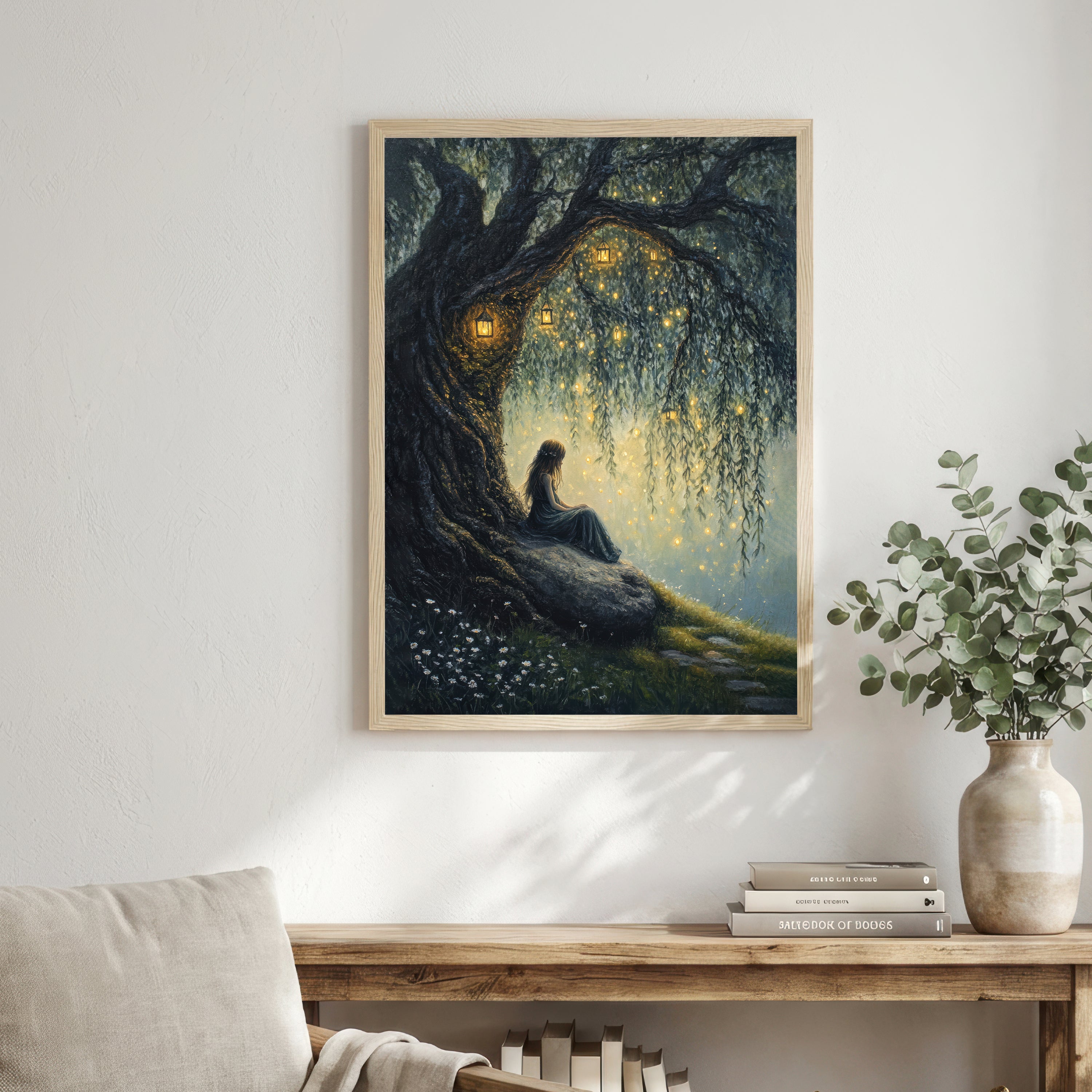 Enchanted Willow Woman Art Print