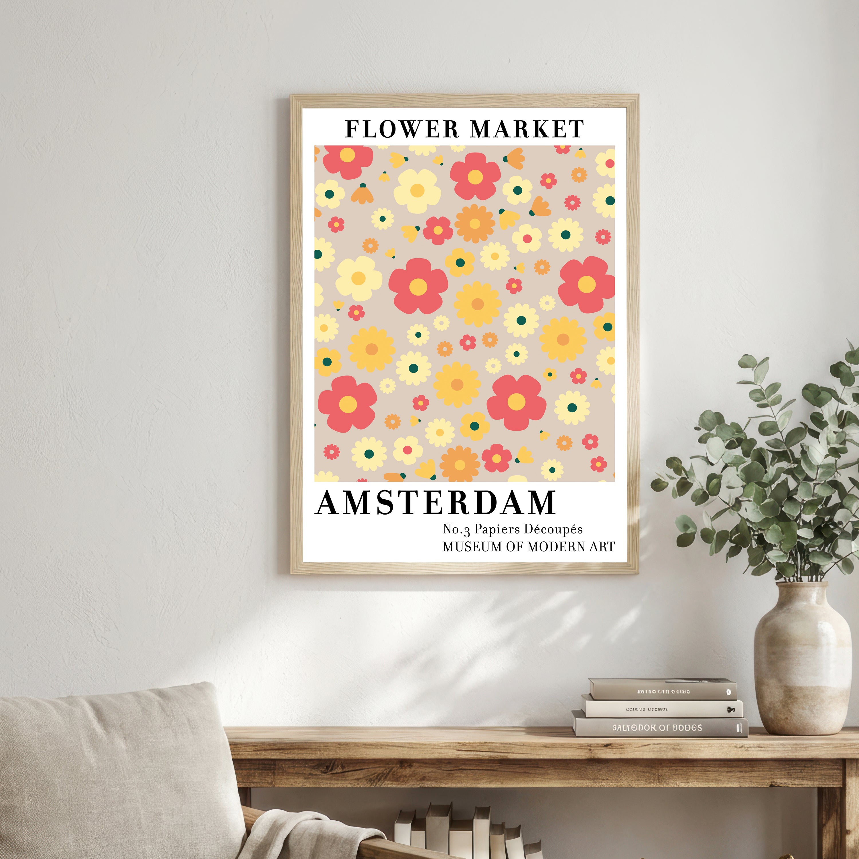Amsterdam Flower Market Art Print