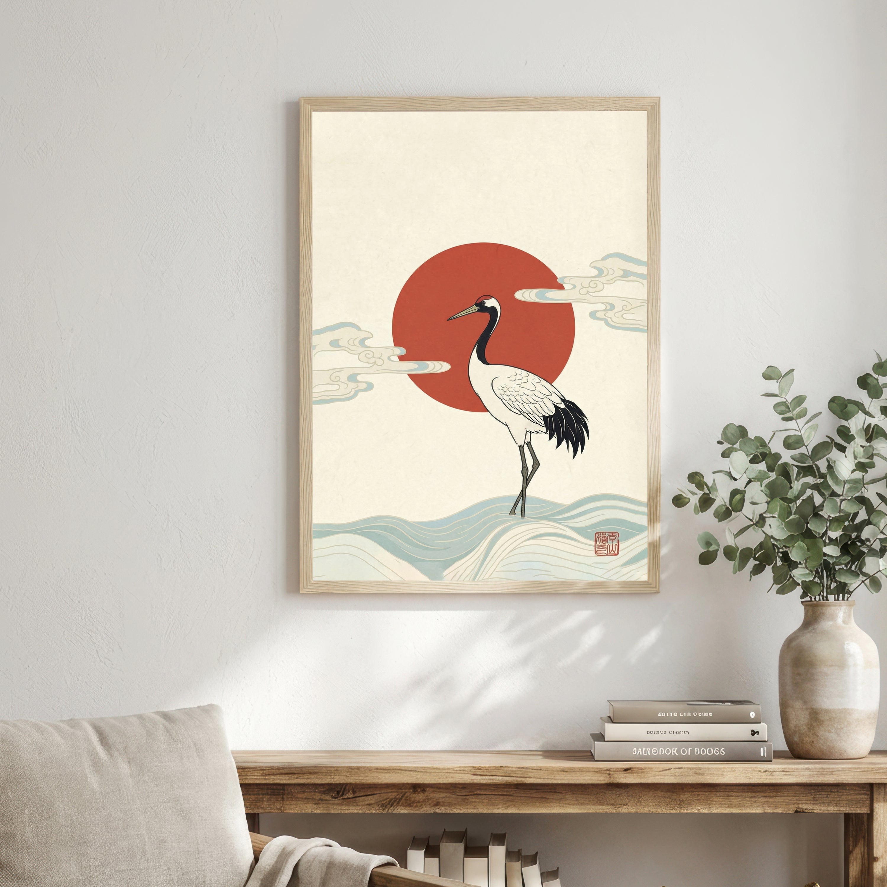 Japanese Crane Art Print
