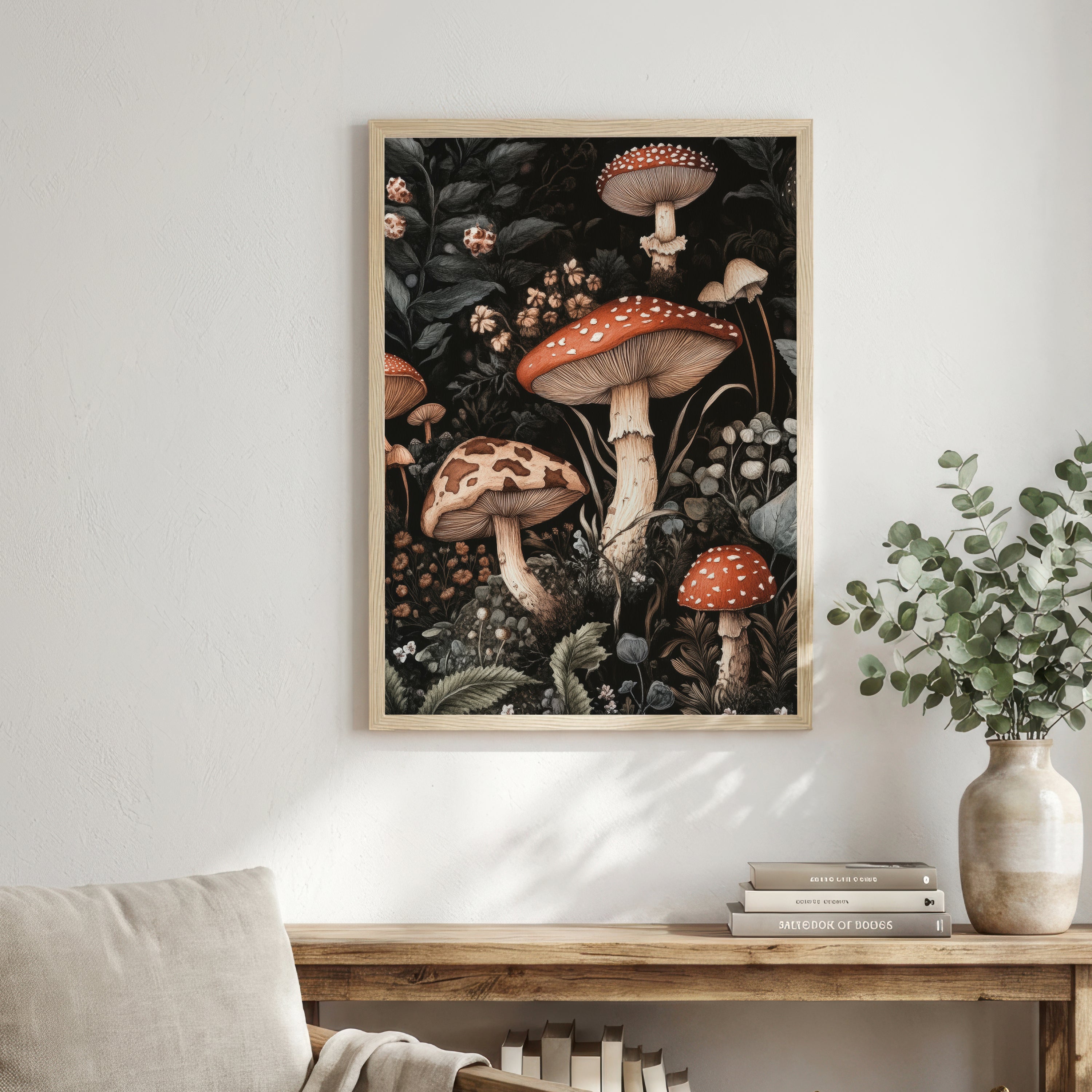 Vintage Mushroom Botanical Art Print