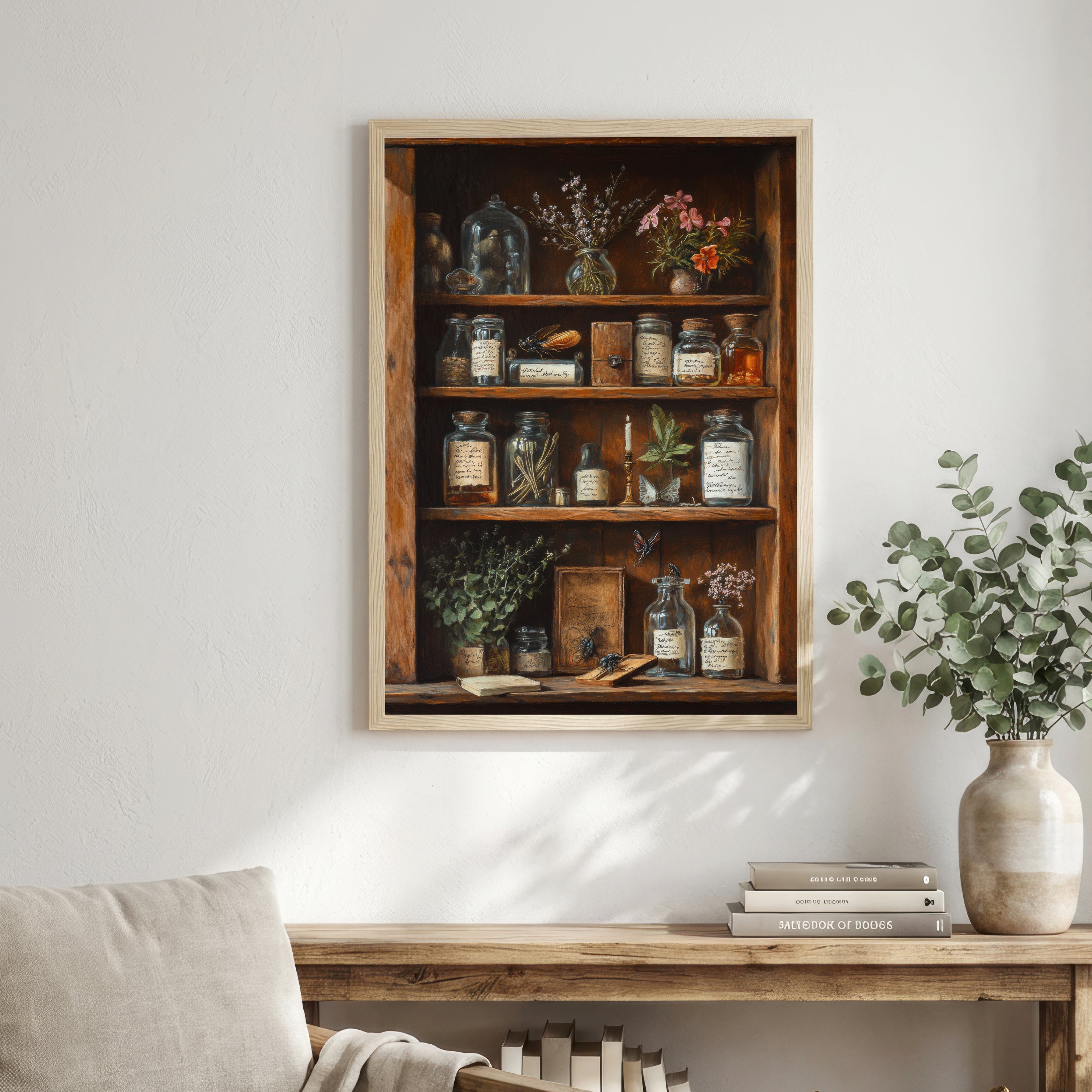 Vintage Apothecary Cabinet Art Print