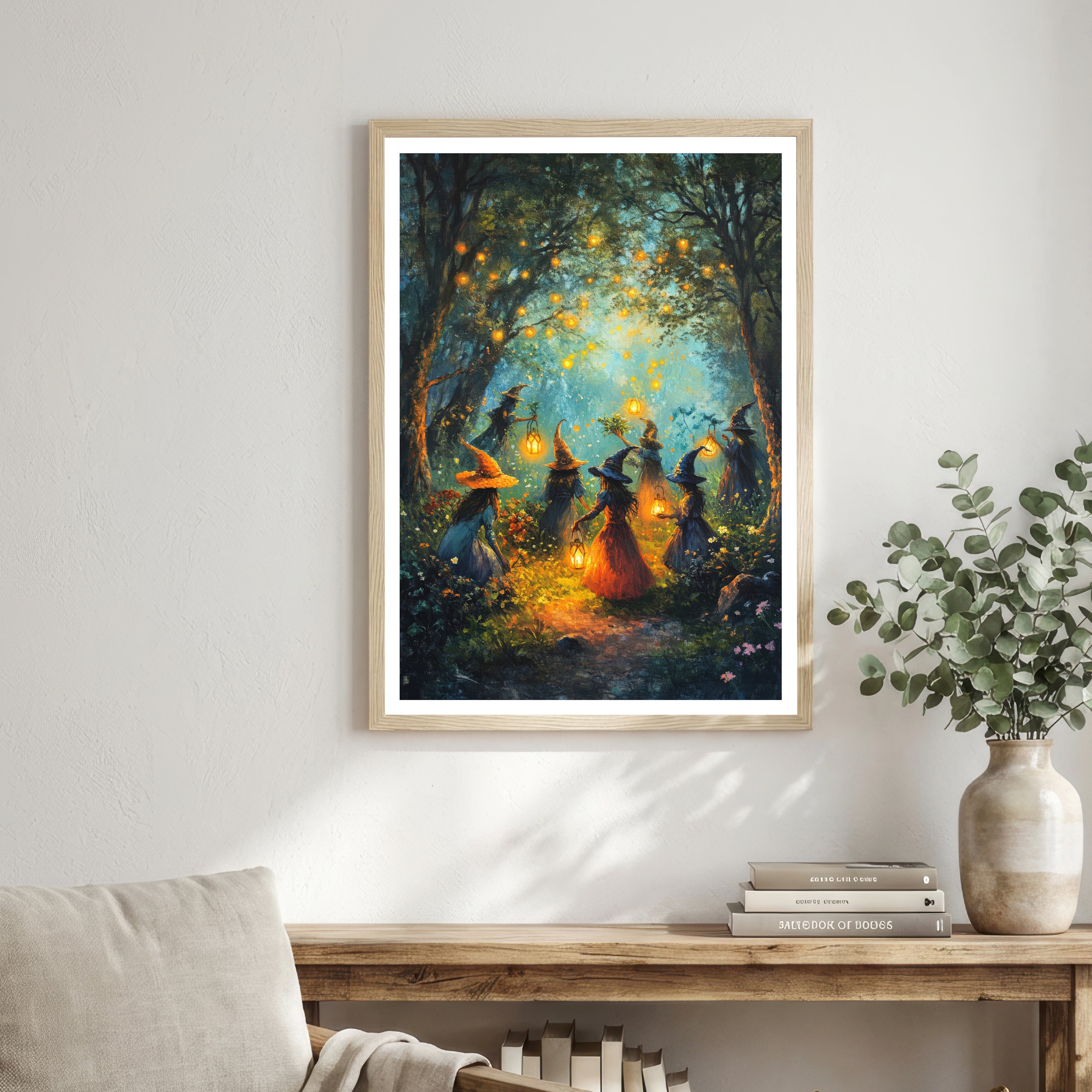 Enchanted Forest Witches Art Print