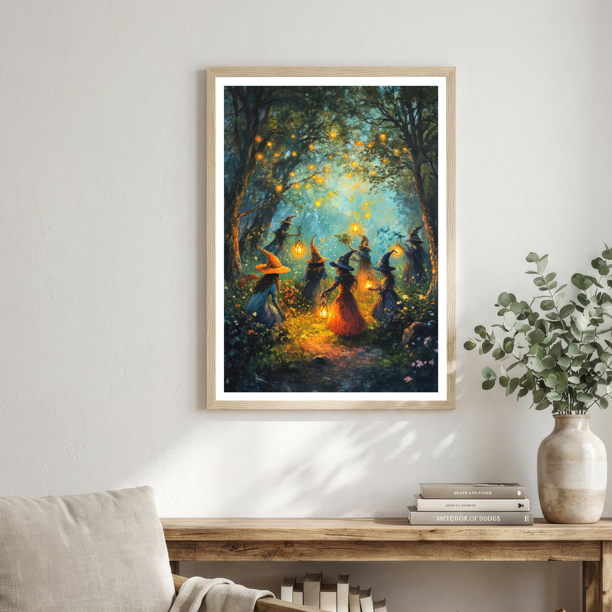 Enchanted Forest Witches Art Print