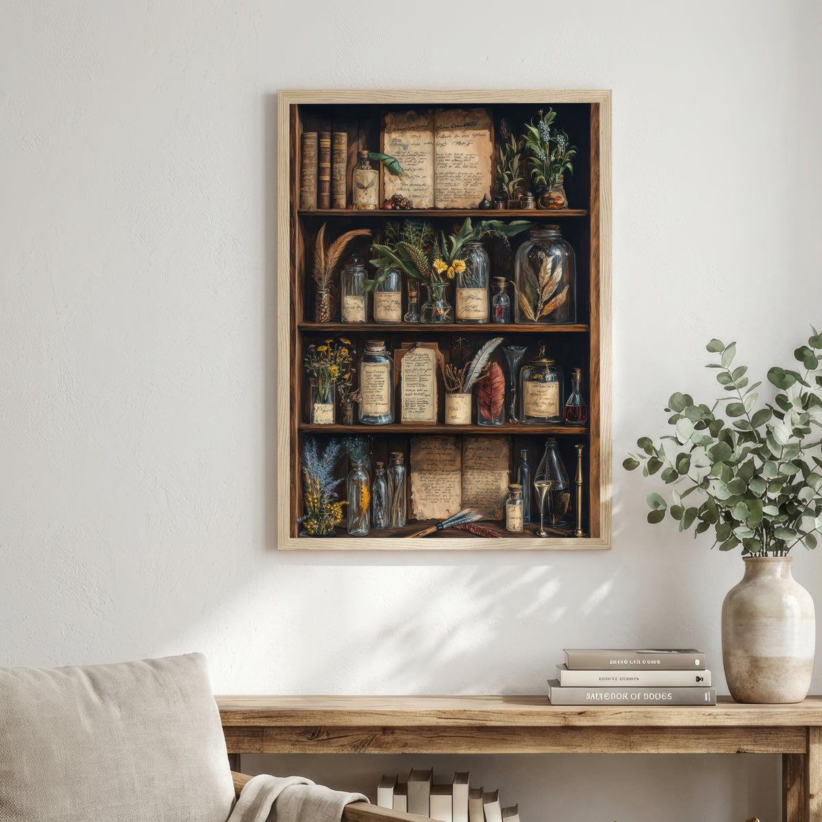 Apothecary Cabinet Dark Academia Art Print