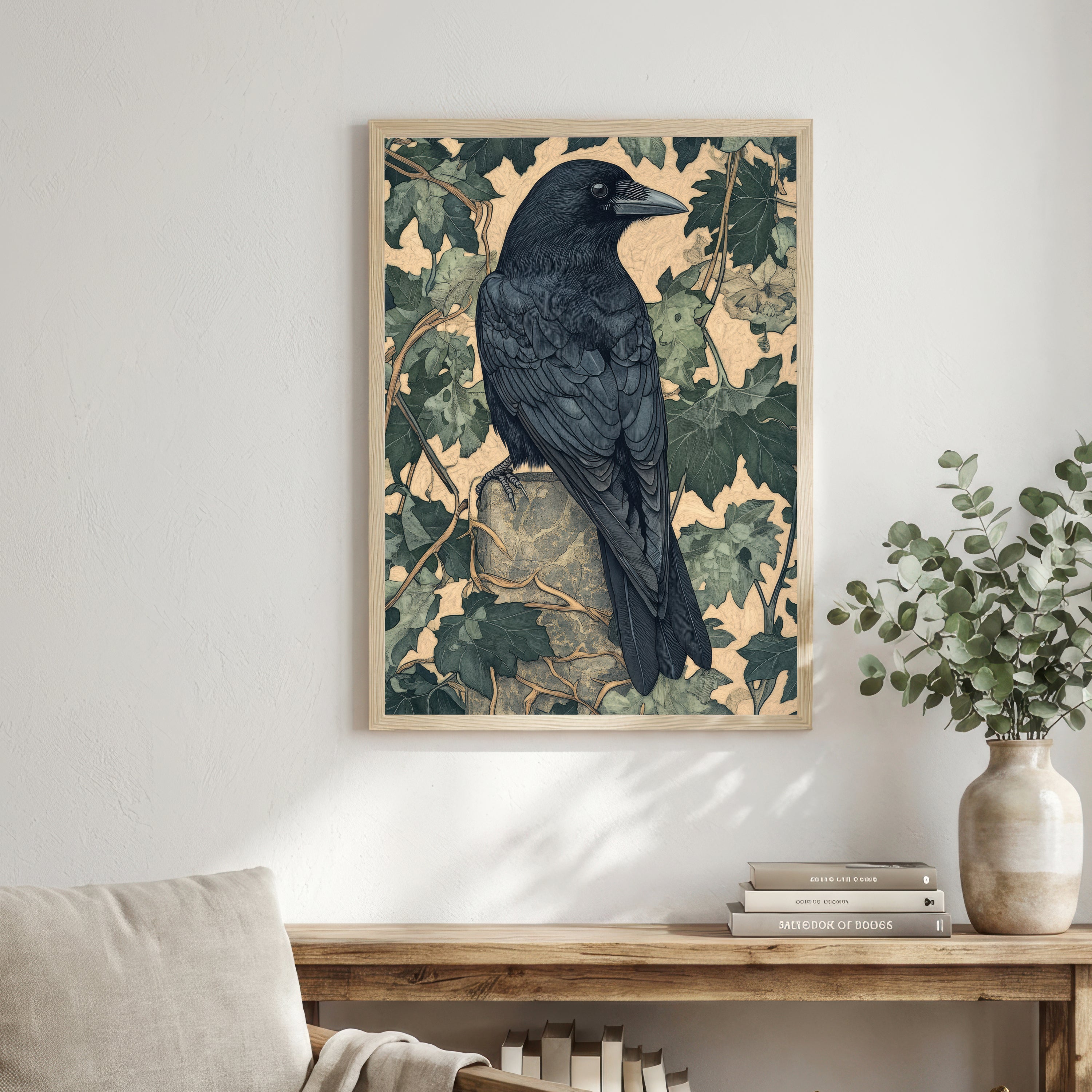 Raven and Ivy Art Print