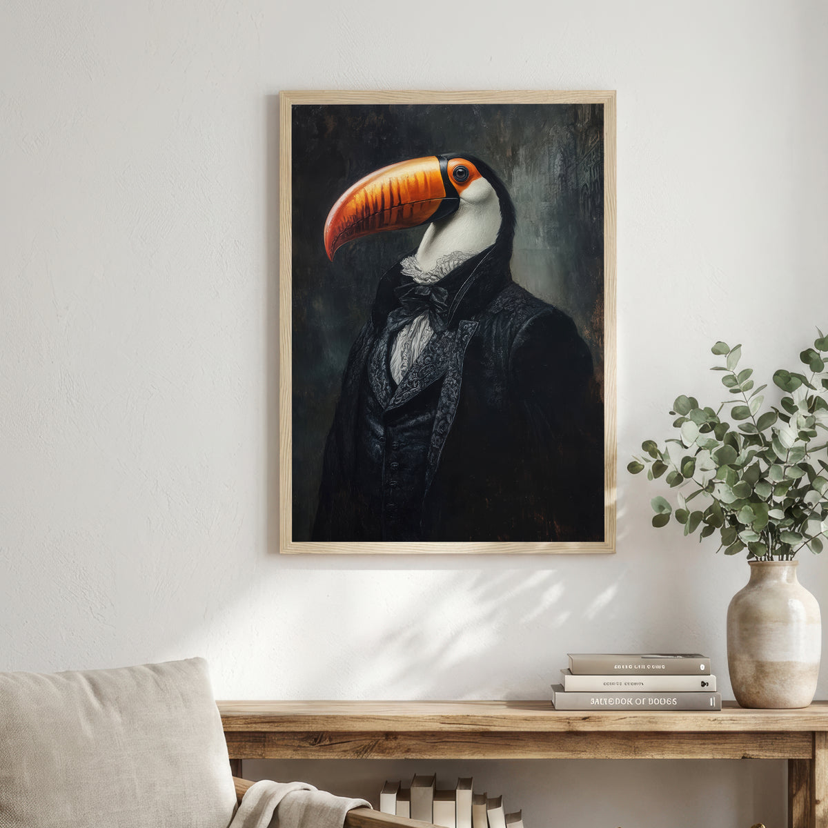 Victorian Toucan Dark Academia Art Print