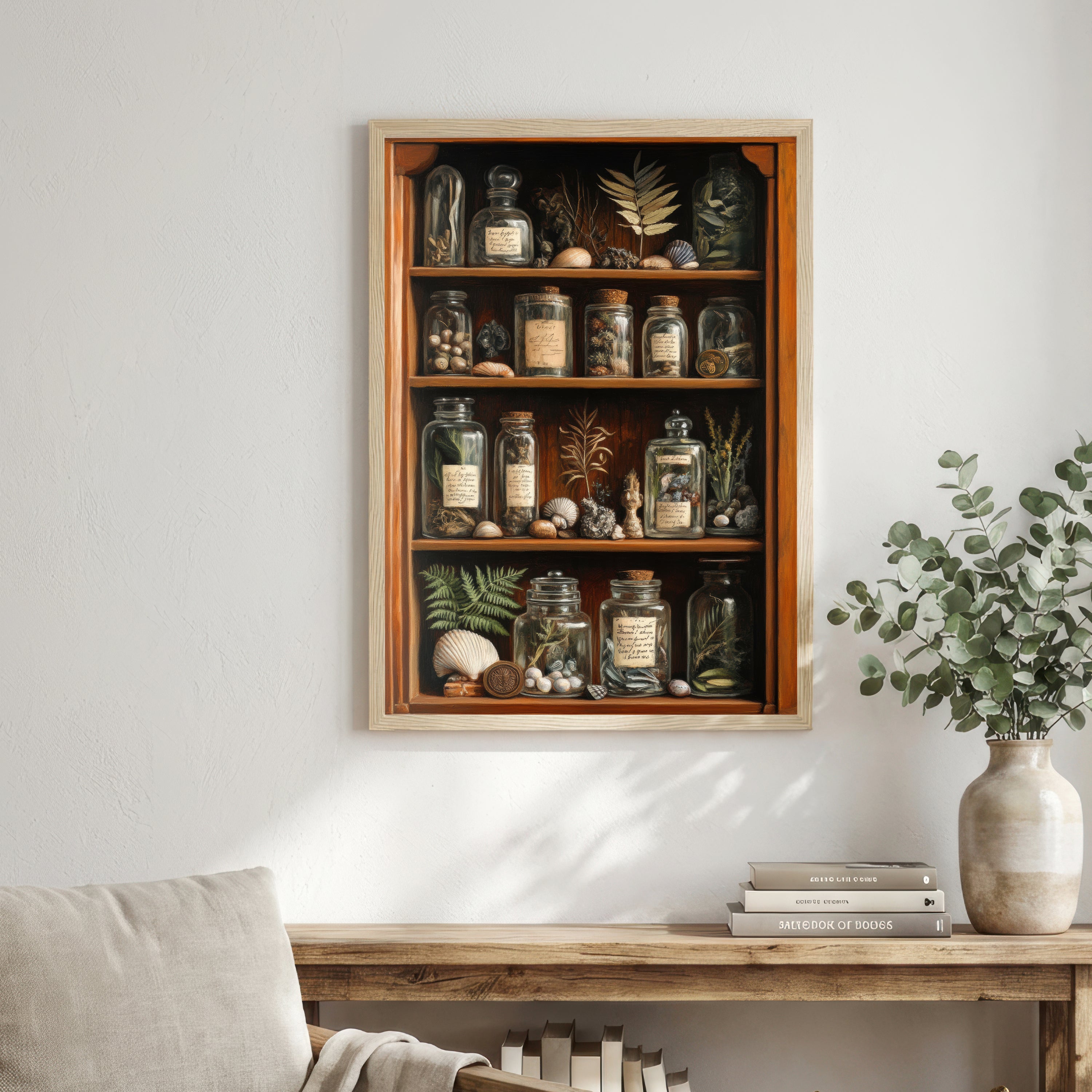 Vintage Apothecary Cabinet Art Print