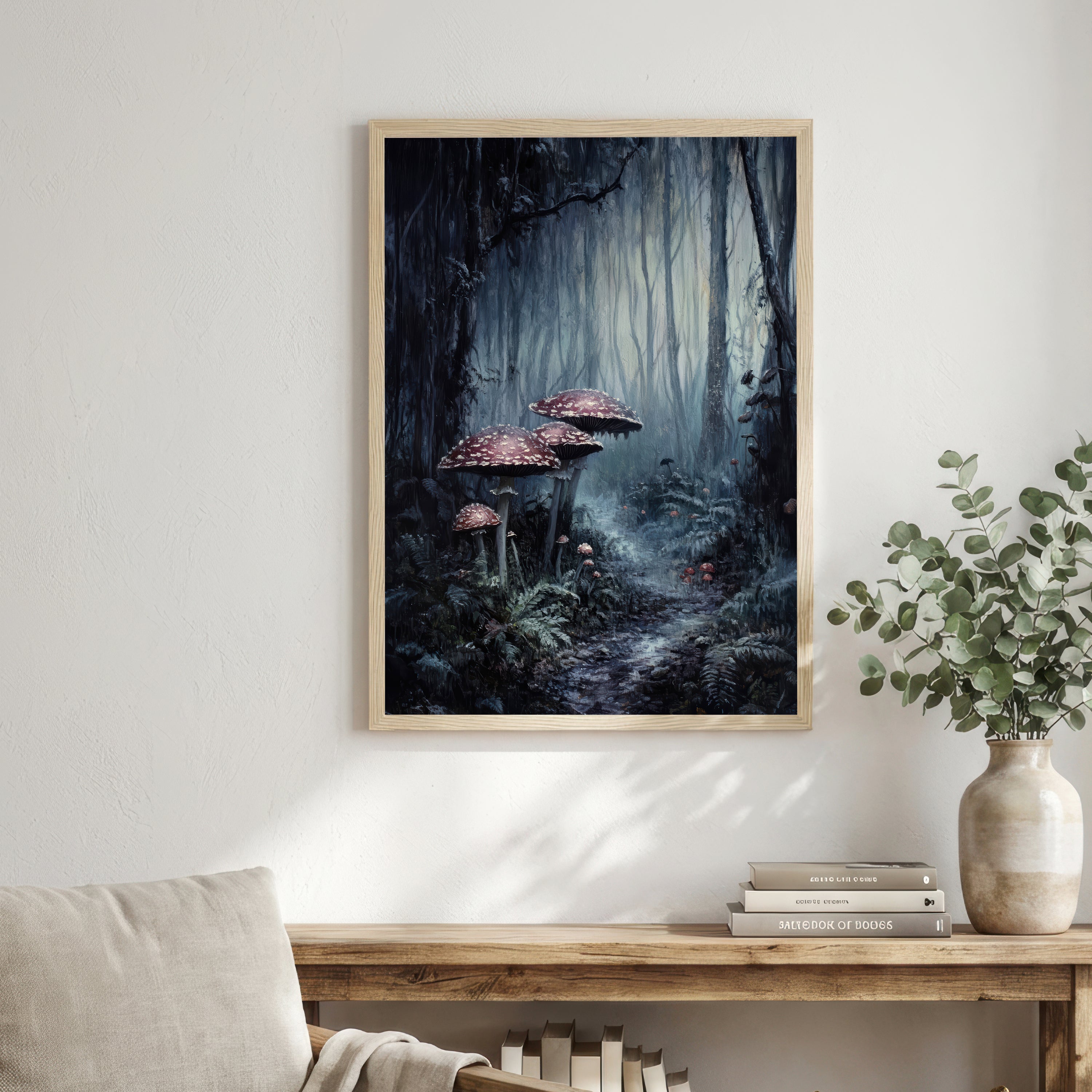 Enchanted Woodland Mushroom Art Print