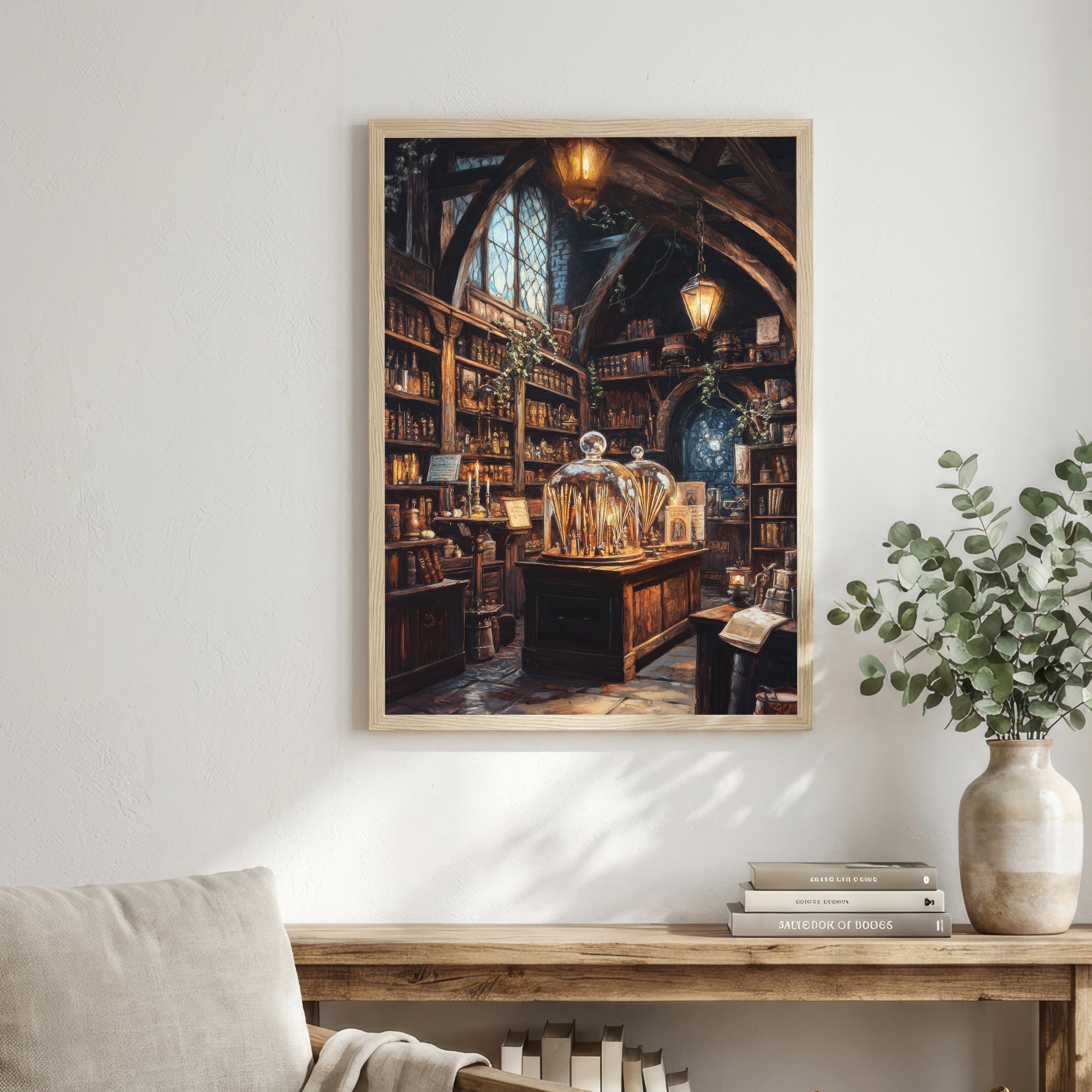 Gothic Apothecary Interior Art Print