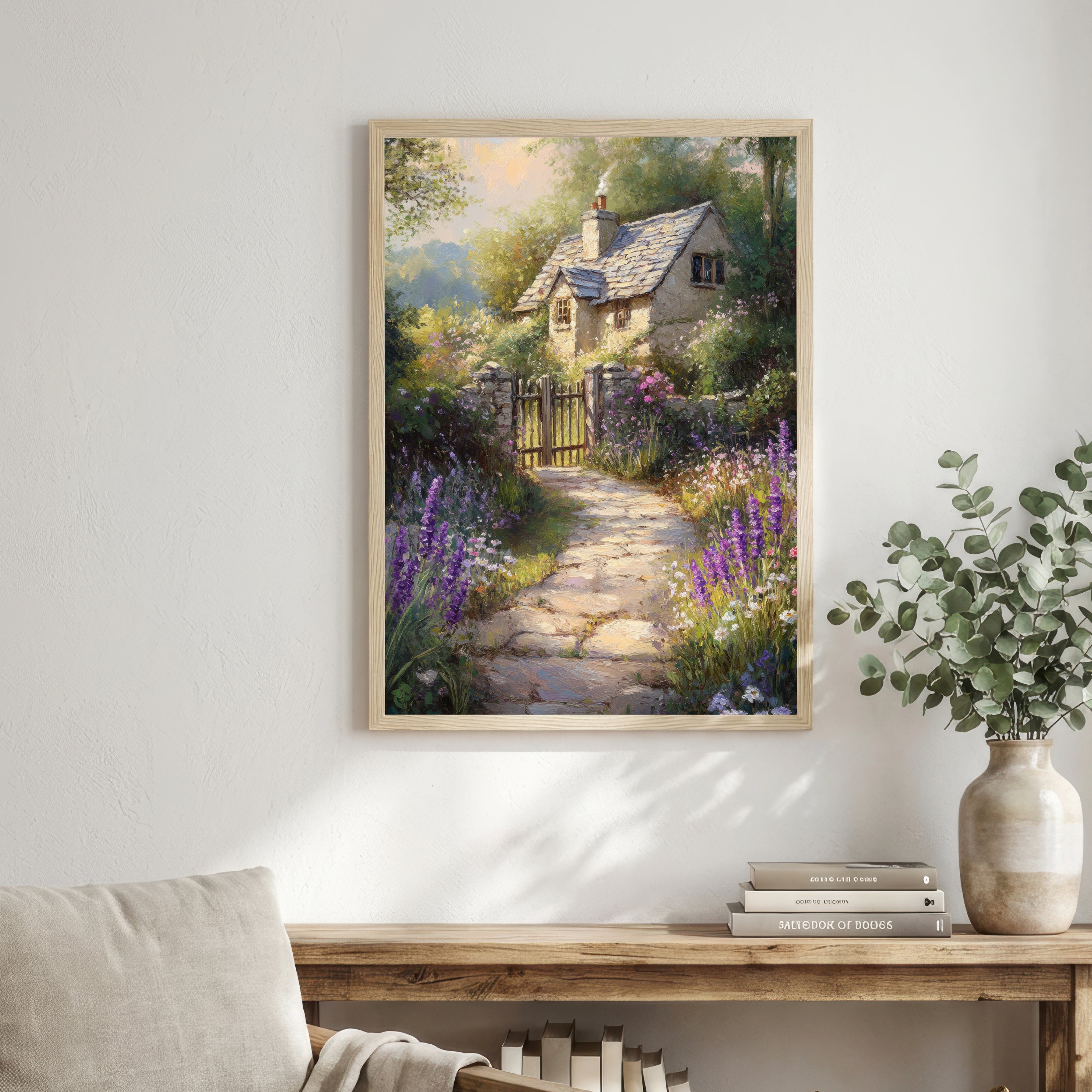 Cottage Garden Path Art Print