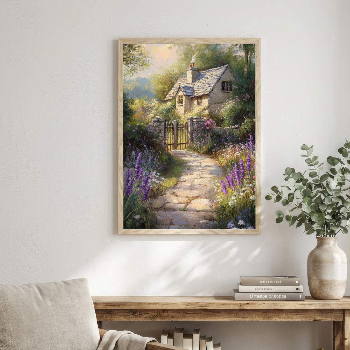 Cottage Garden Path Art Print