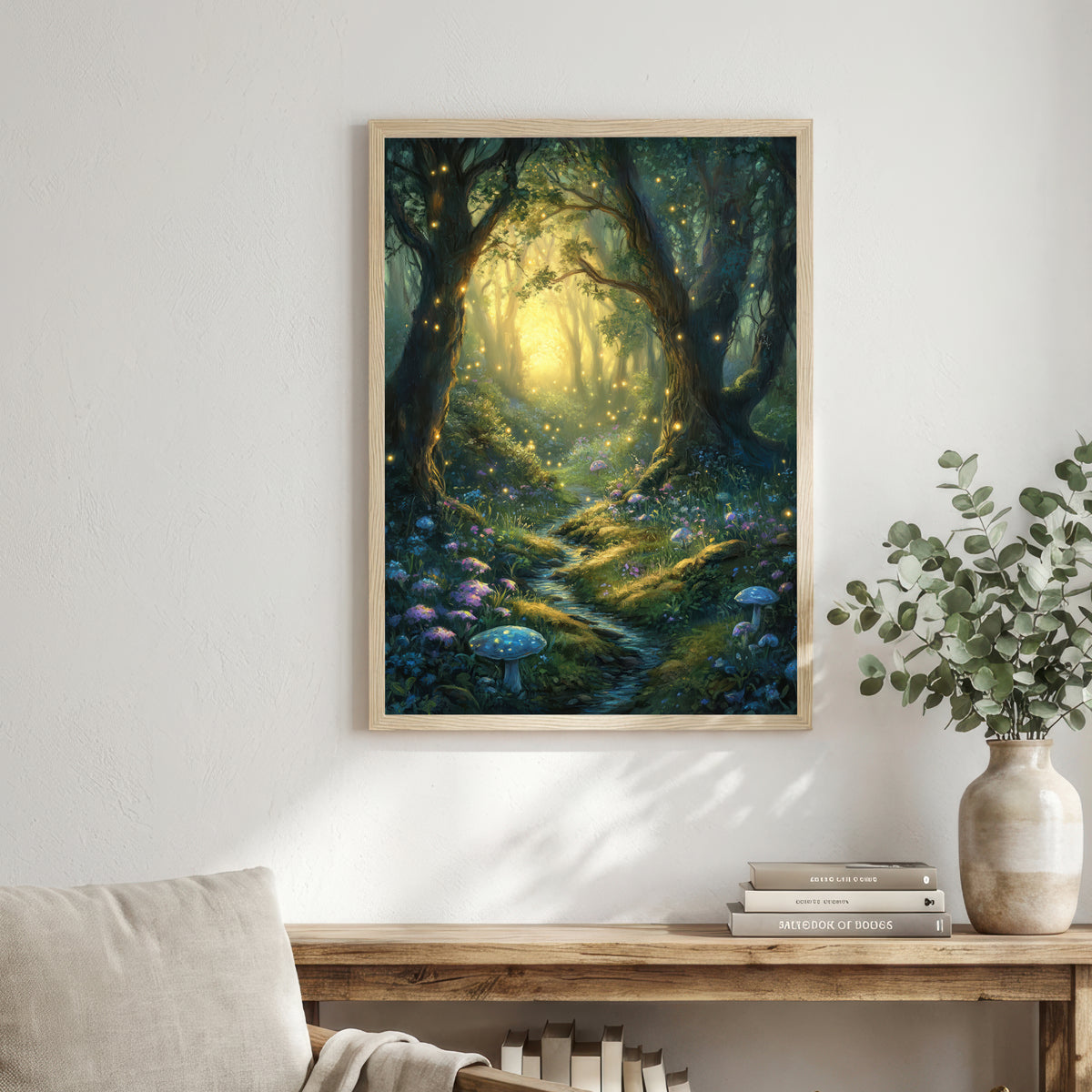 Enchanted Forest Firefly Art Print