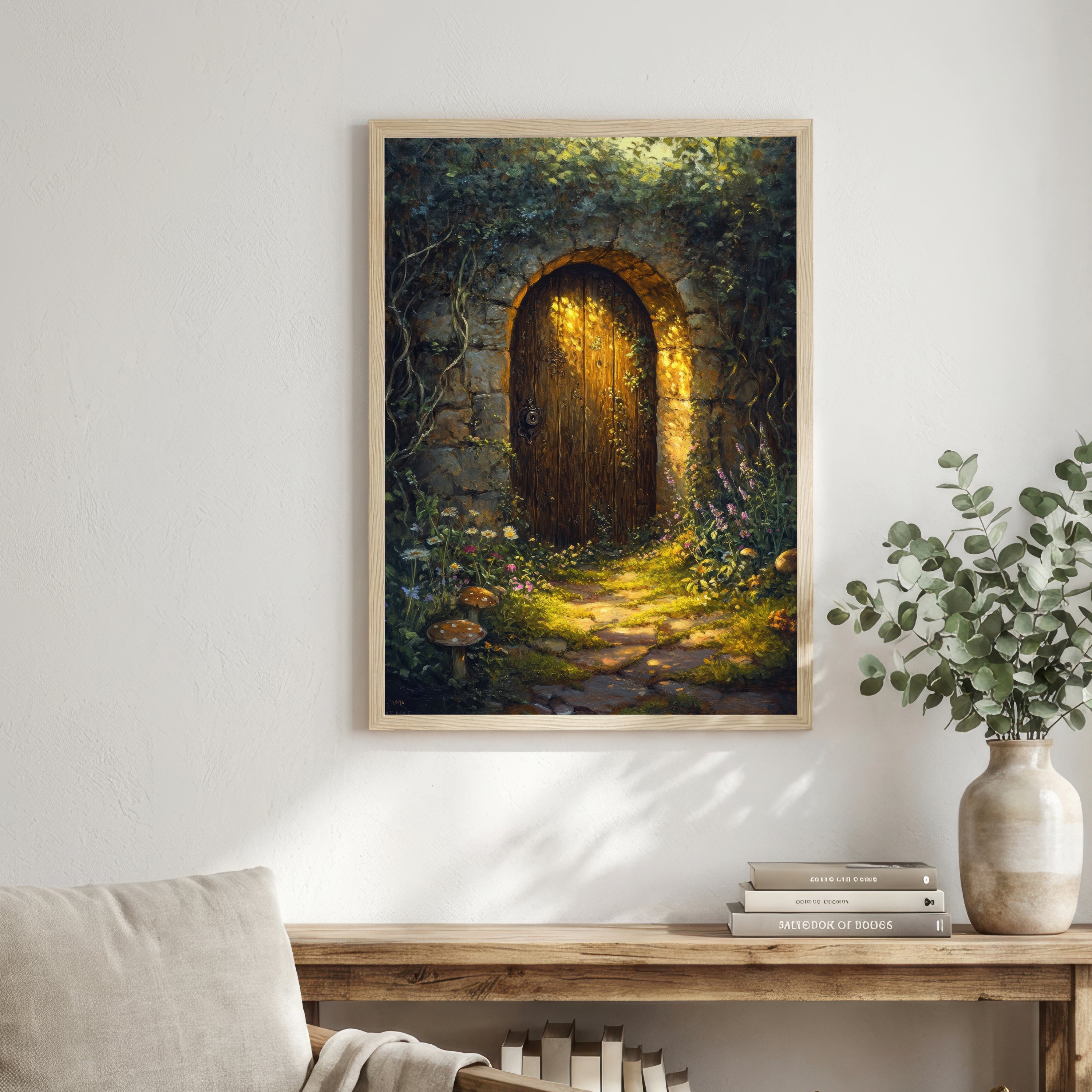 Enchanted Woodland Door Art Print