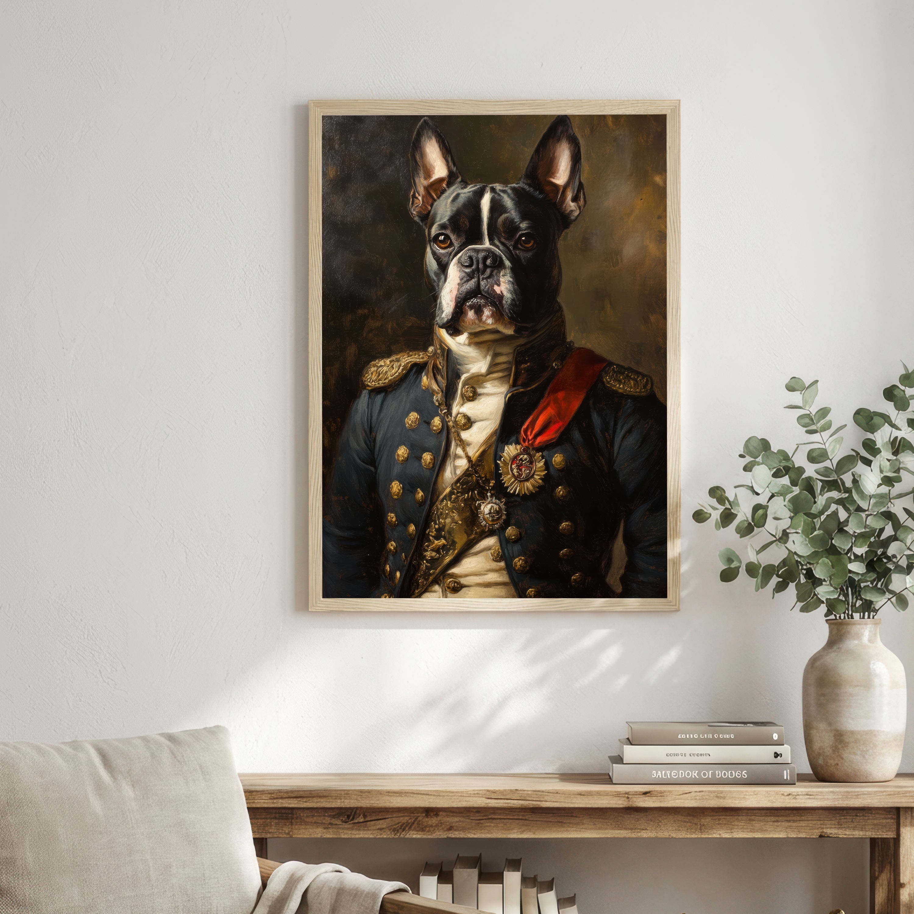 Regal Boston Terrier Art Print