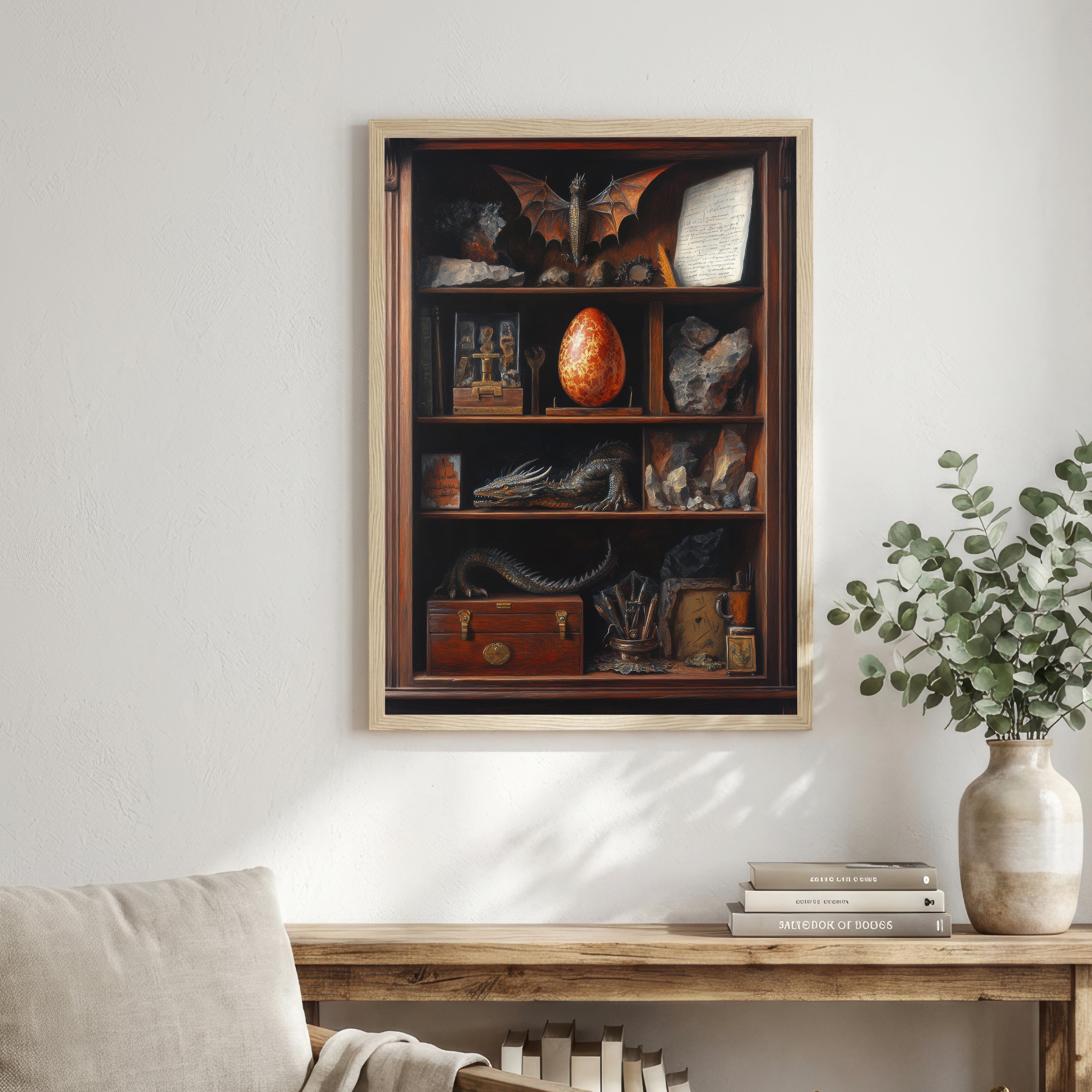 Dragon Curio Cabinet Art Print