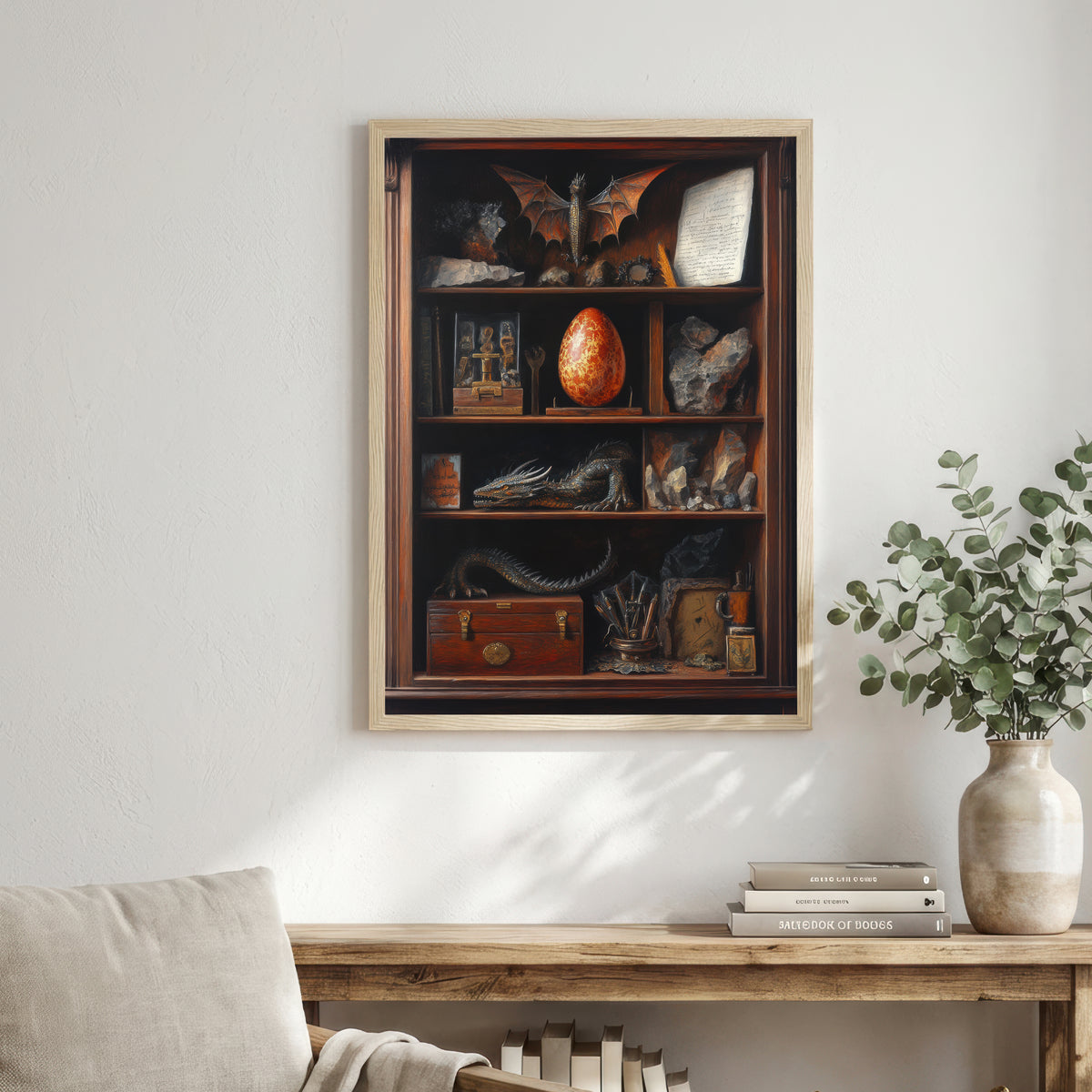Dragon Curio Cabinet Art Print
