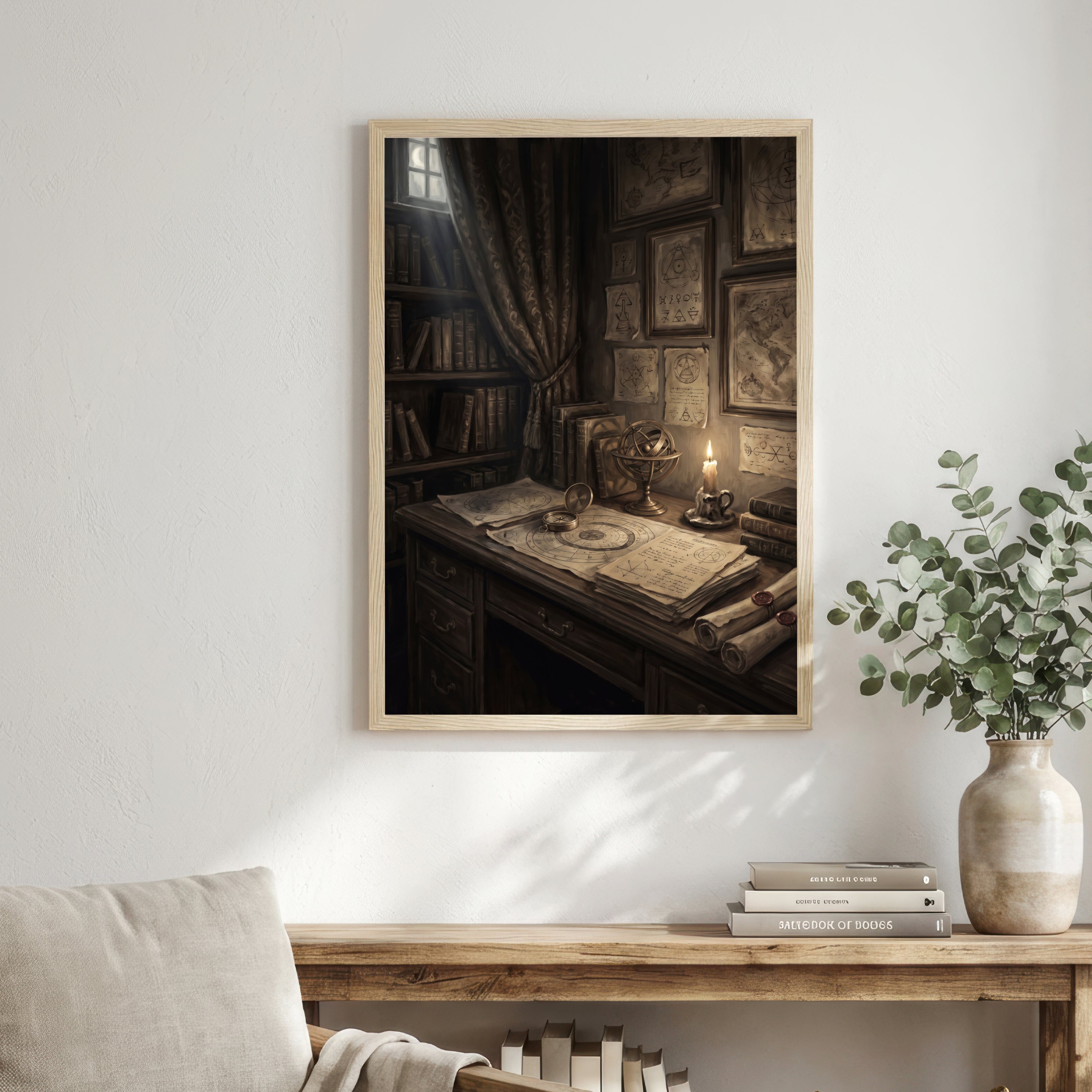 Occult Scholar's Study Art Print