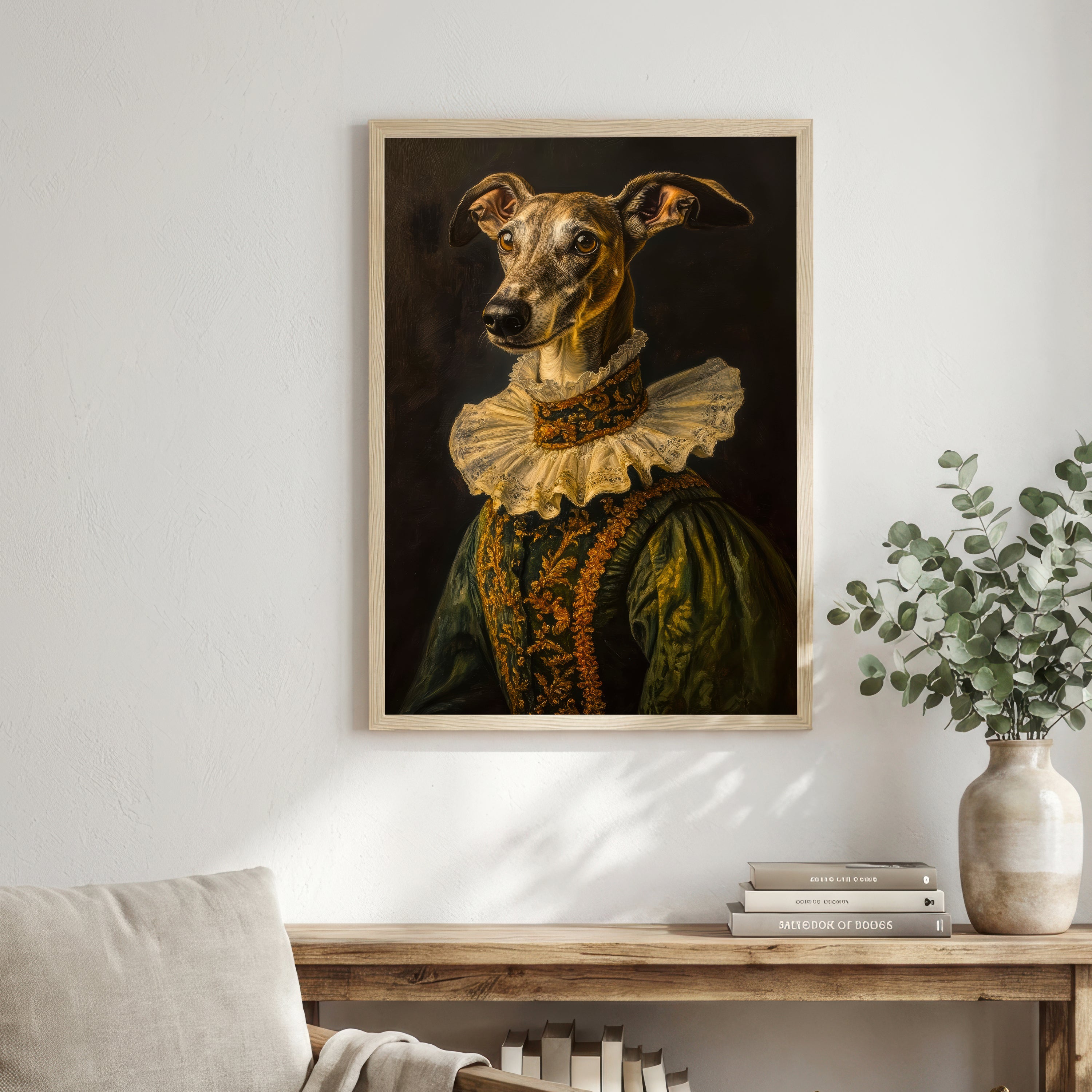Victorian Greyhound Portrait Art Print
