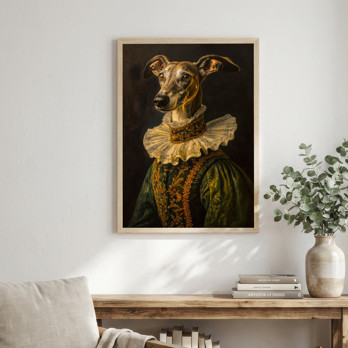 Victorian Greyhound Portrait Art Print