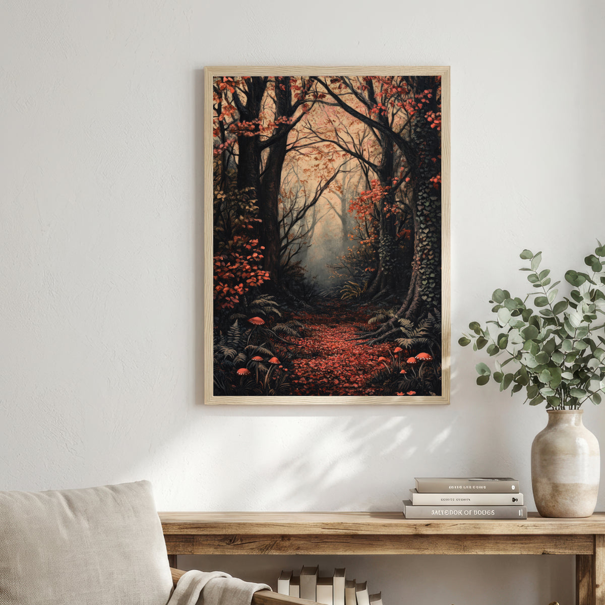 Enchanted Autumn Forest Art Print