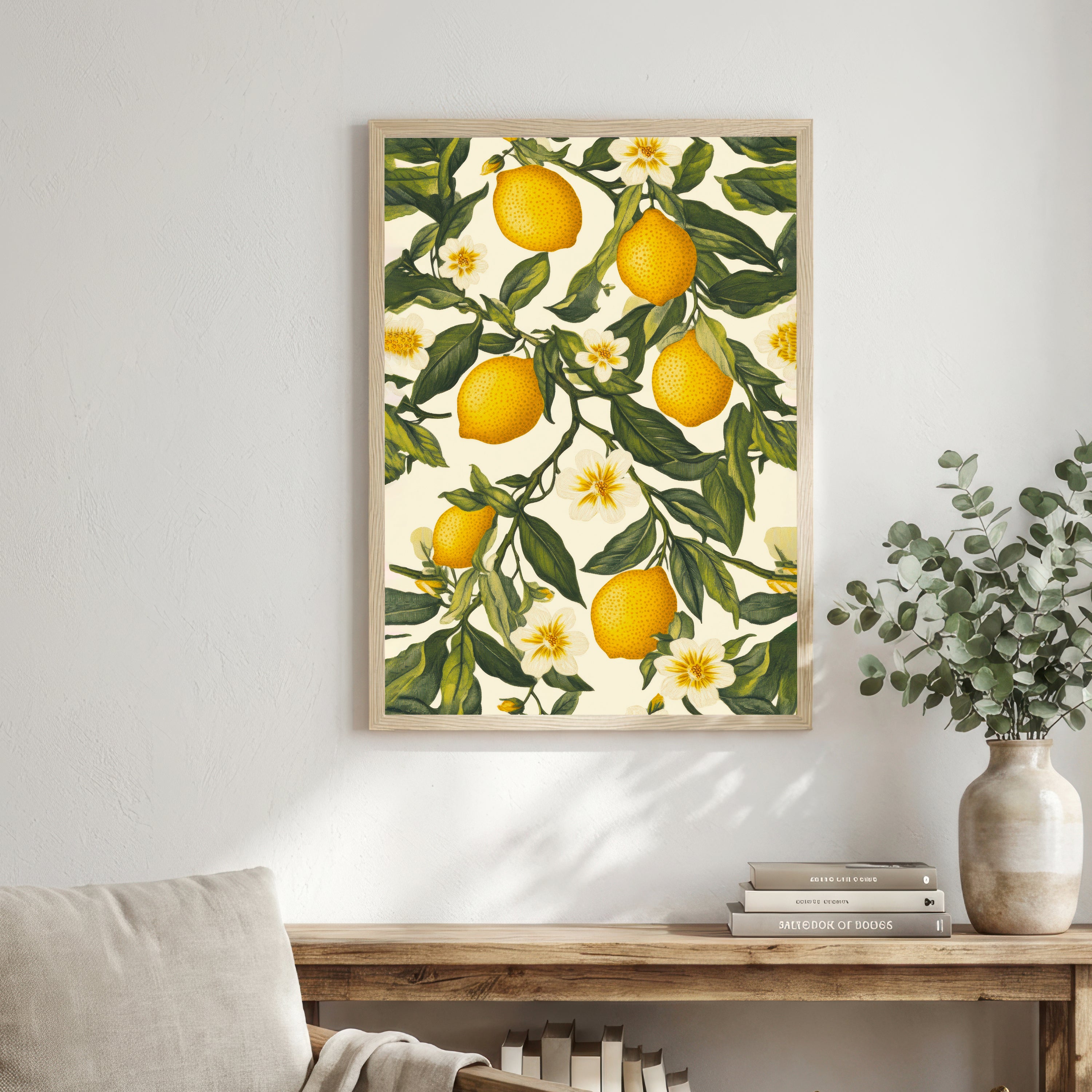 Vintage Lemon Botanical Art Print