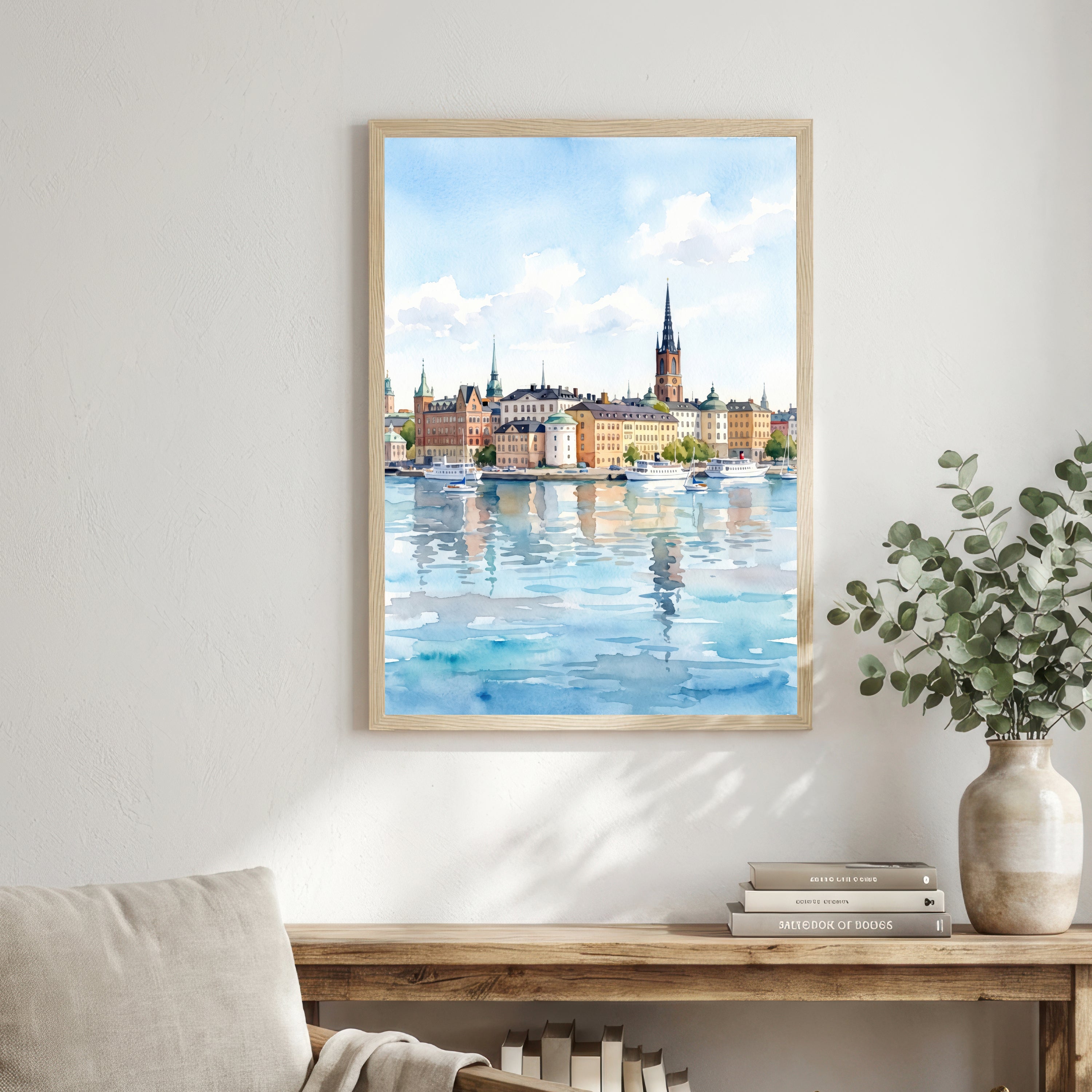 Stockholm Sweden Watercolour