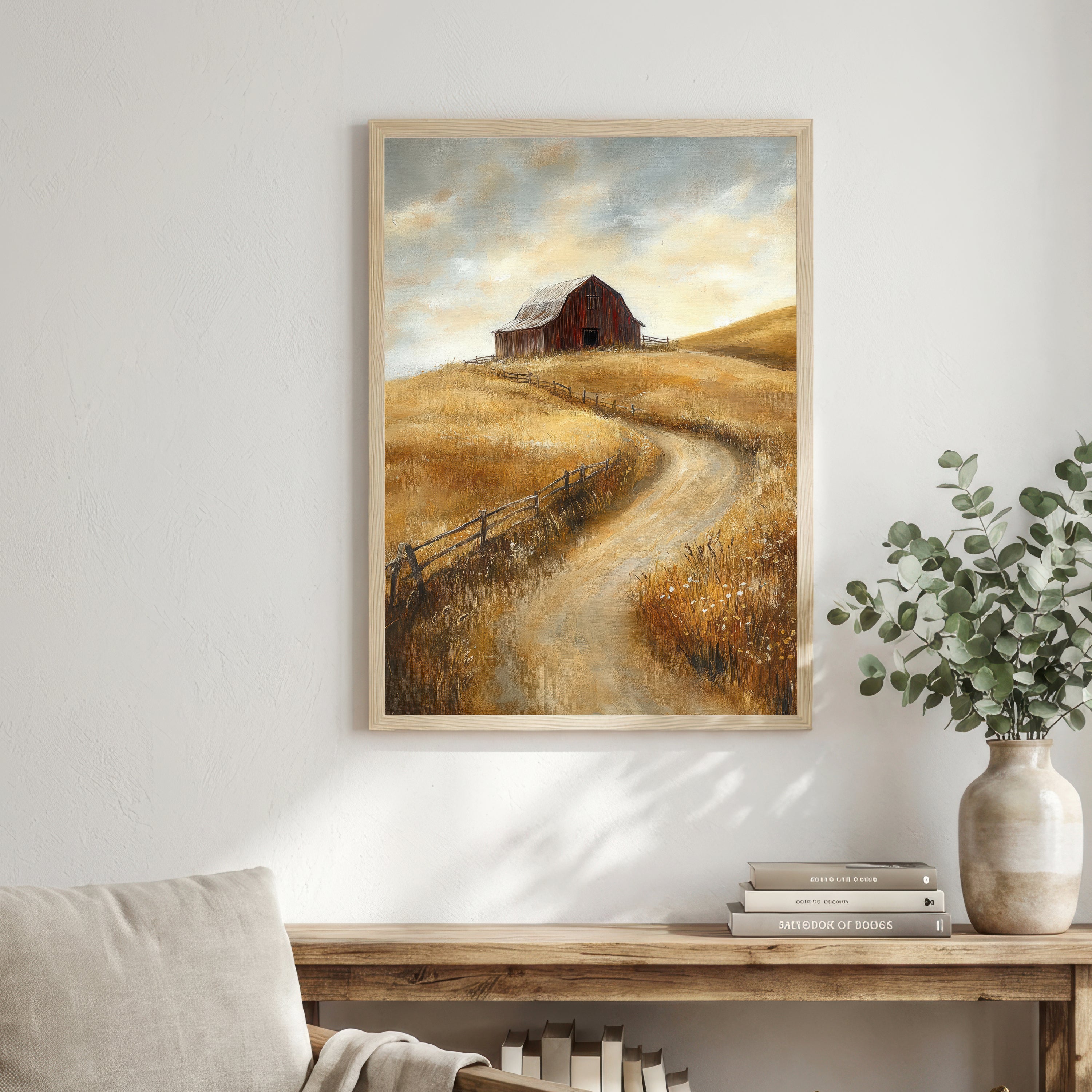 Rustic Barn Country Landscape Art Print