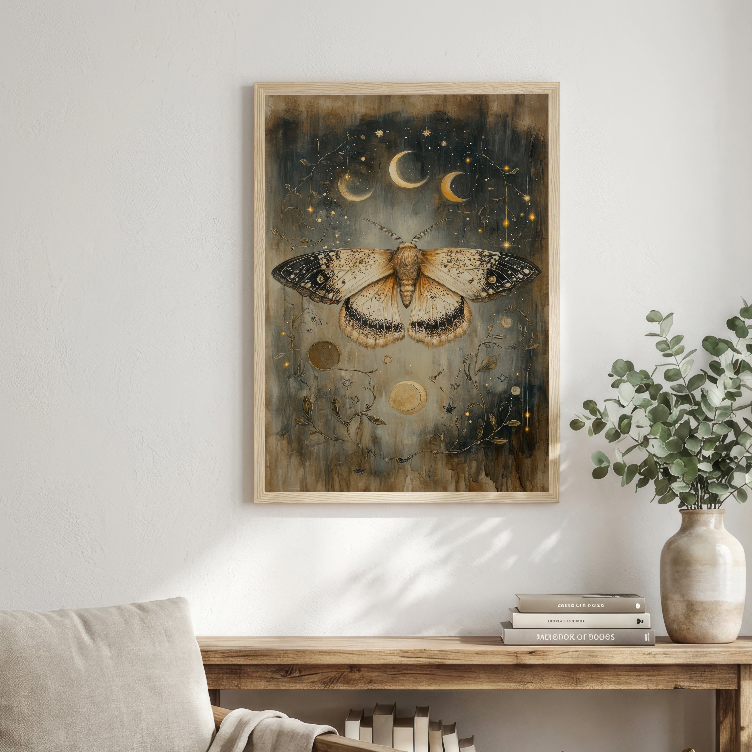 Celestial Moth Art Print