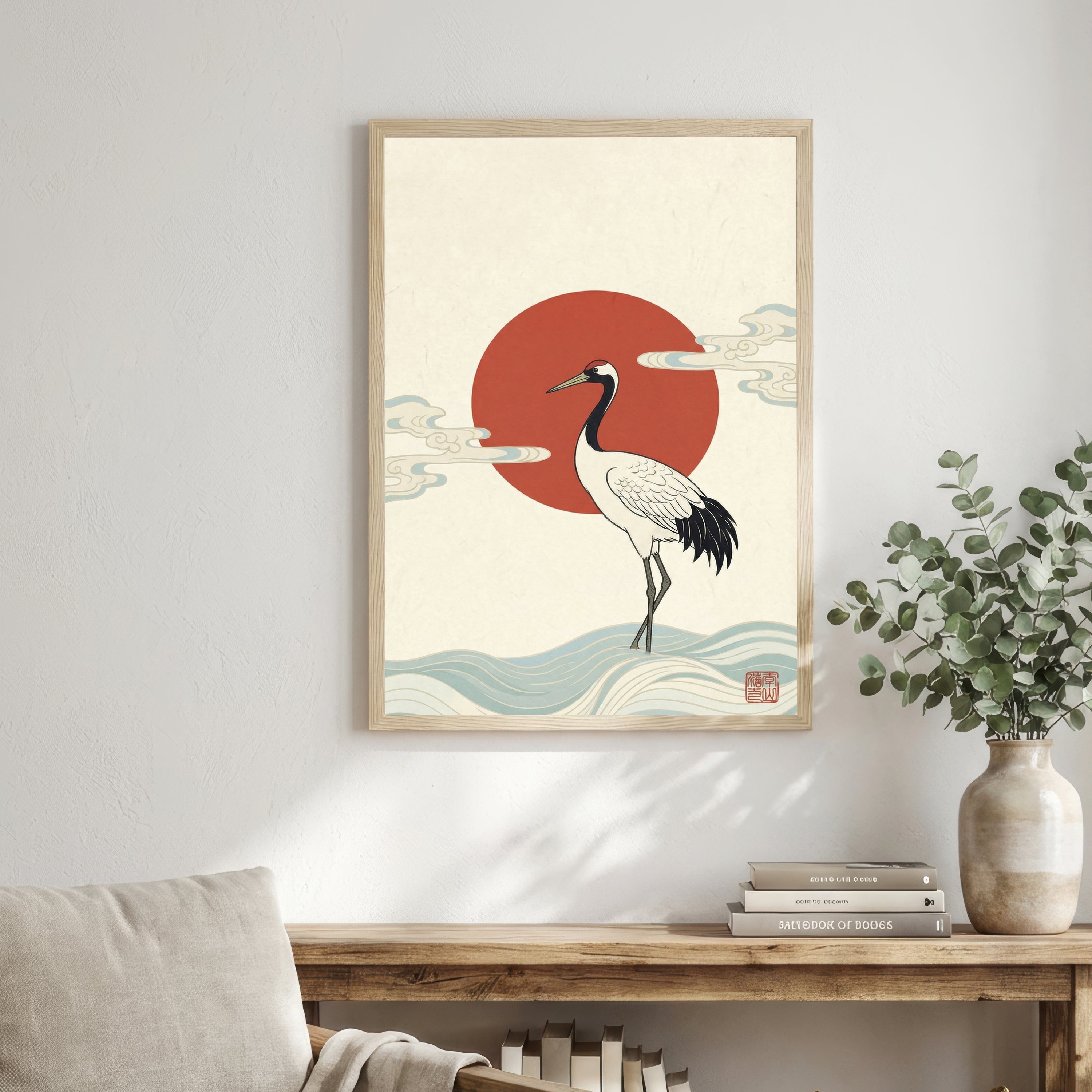 Japanese Crane Art Print