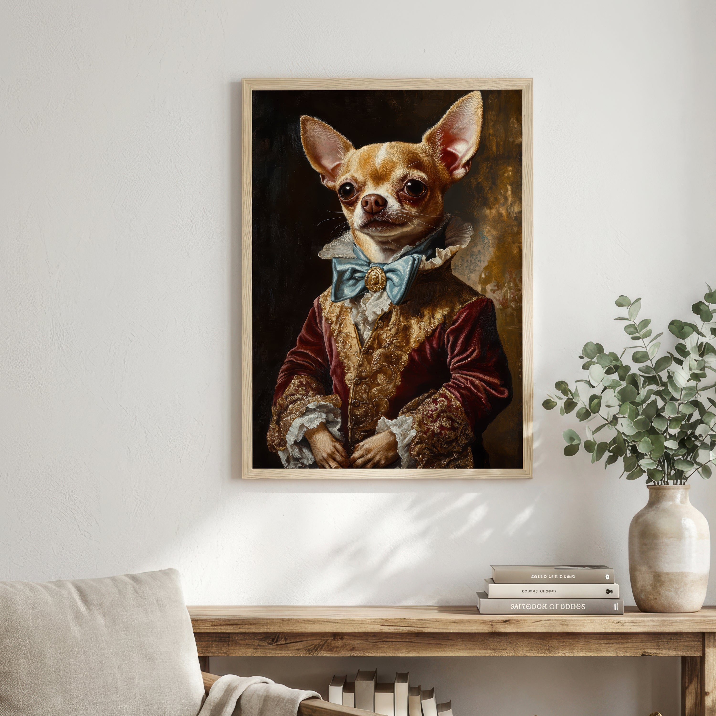 Aristocratic Chihuahua Portrait Art Print