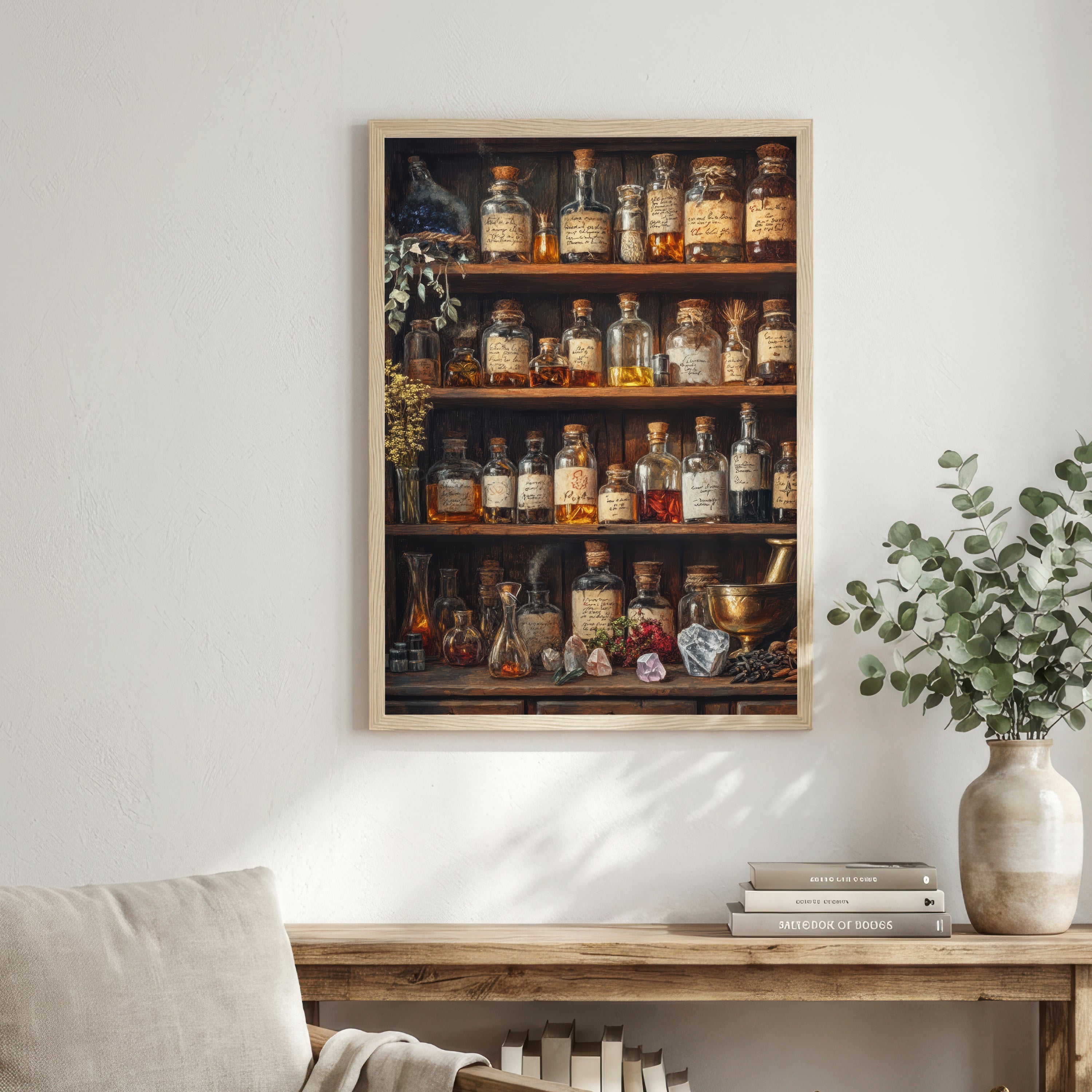 Vintage Apothecary Potion Bottle Art Print