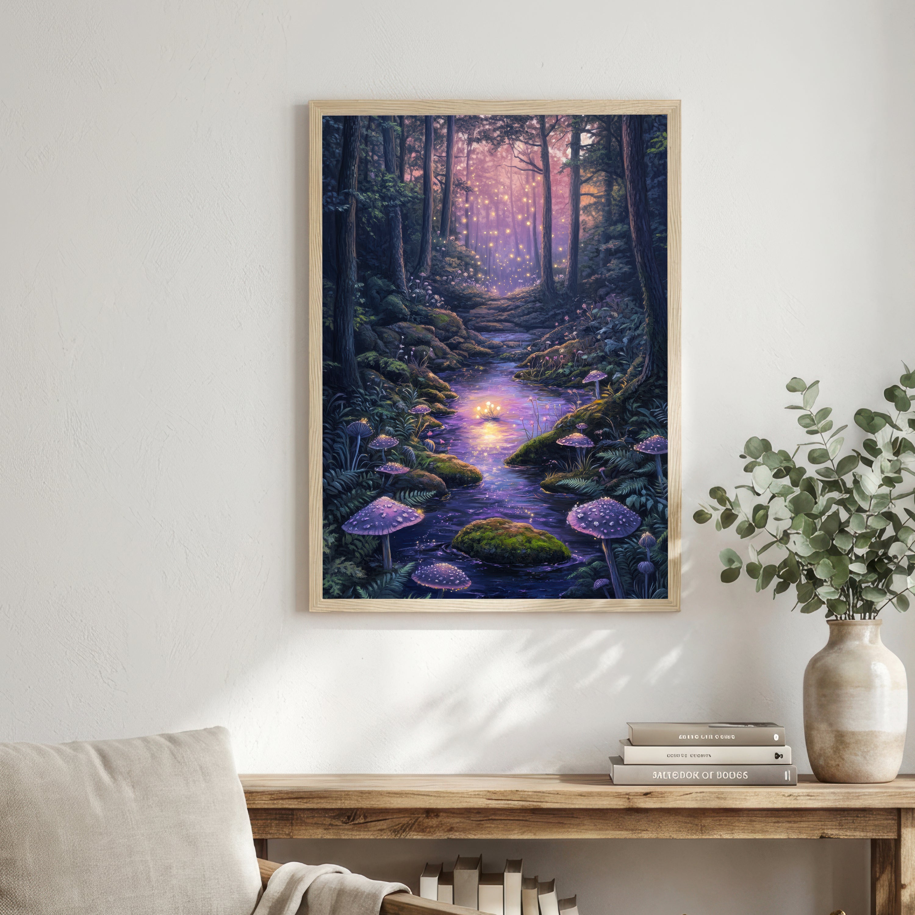 Enchanted Forest Stream Art Print