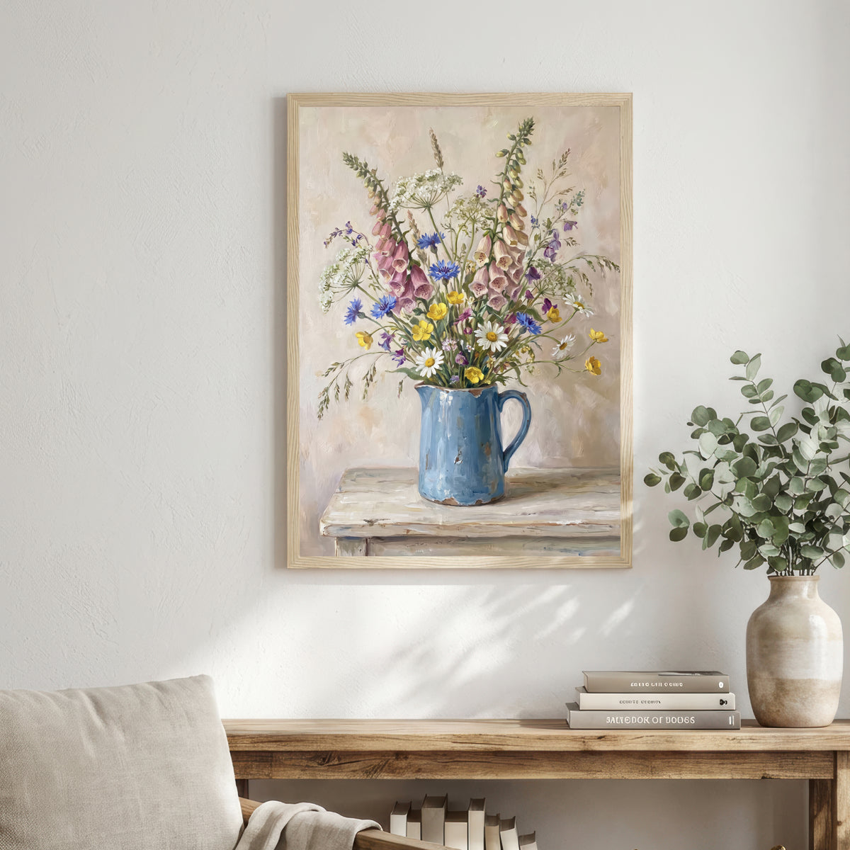 Wildflower Jug Still Life Art Print