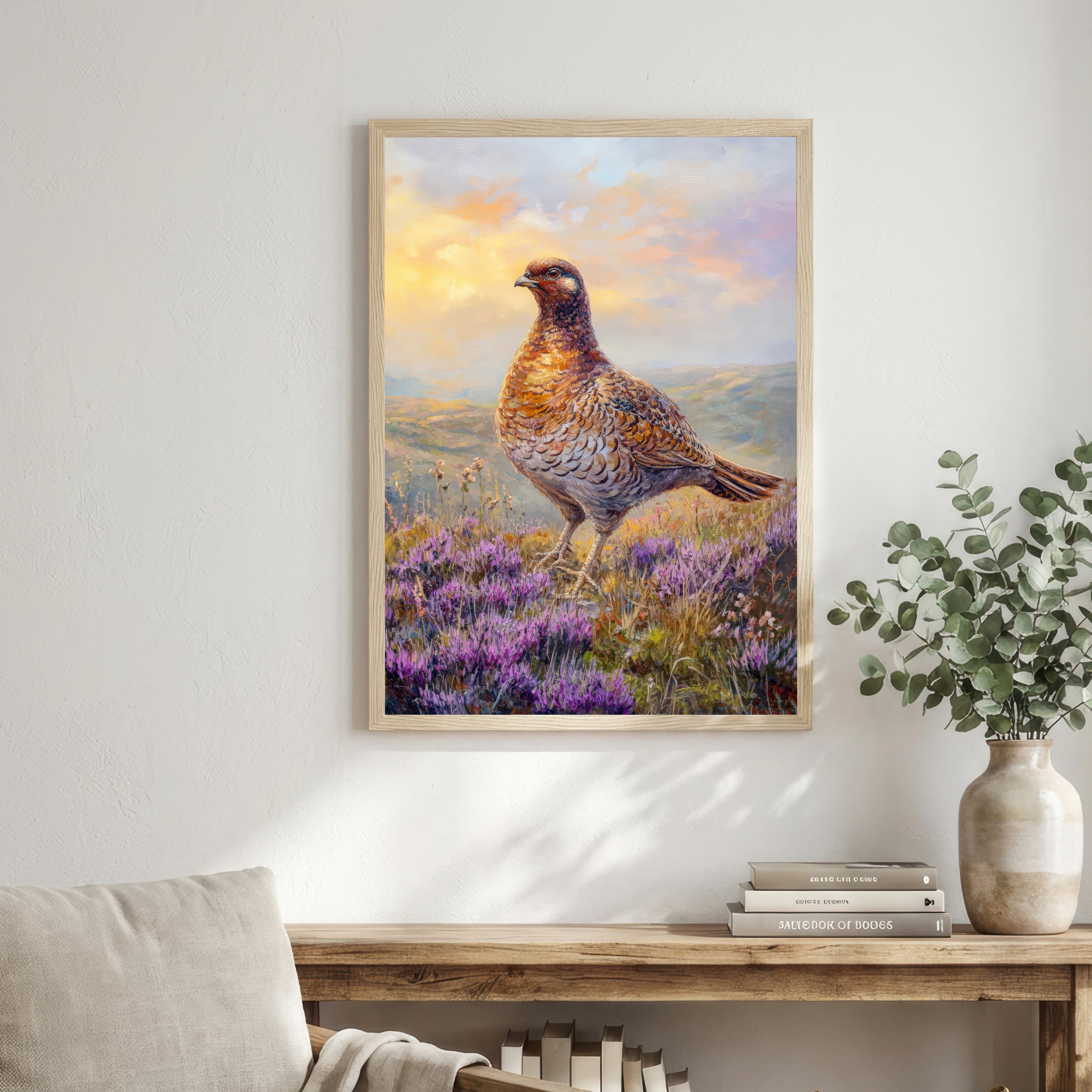 Red Grouse Heather Art Print