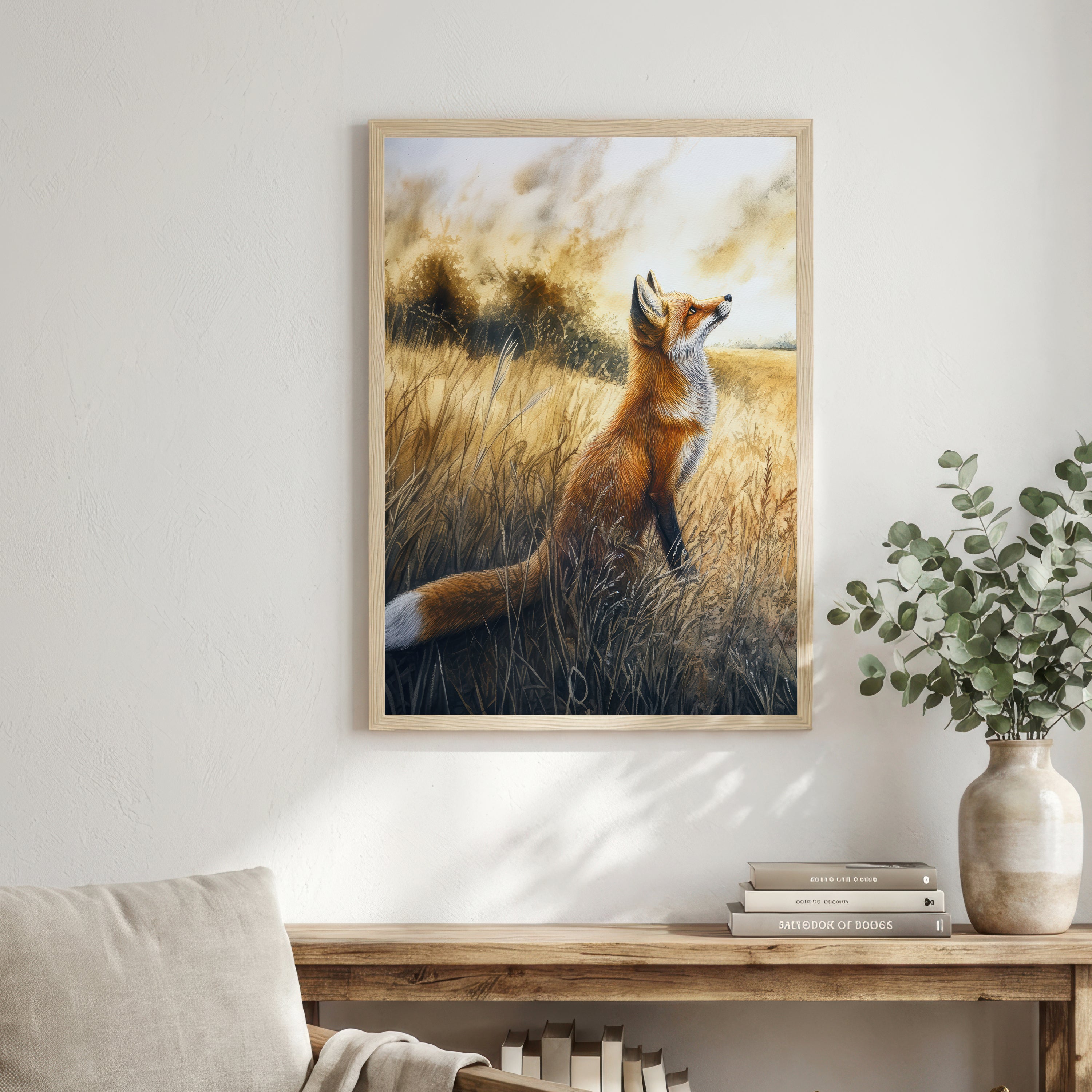 Red Fox Countryside Art Print