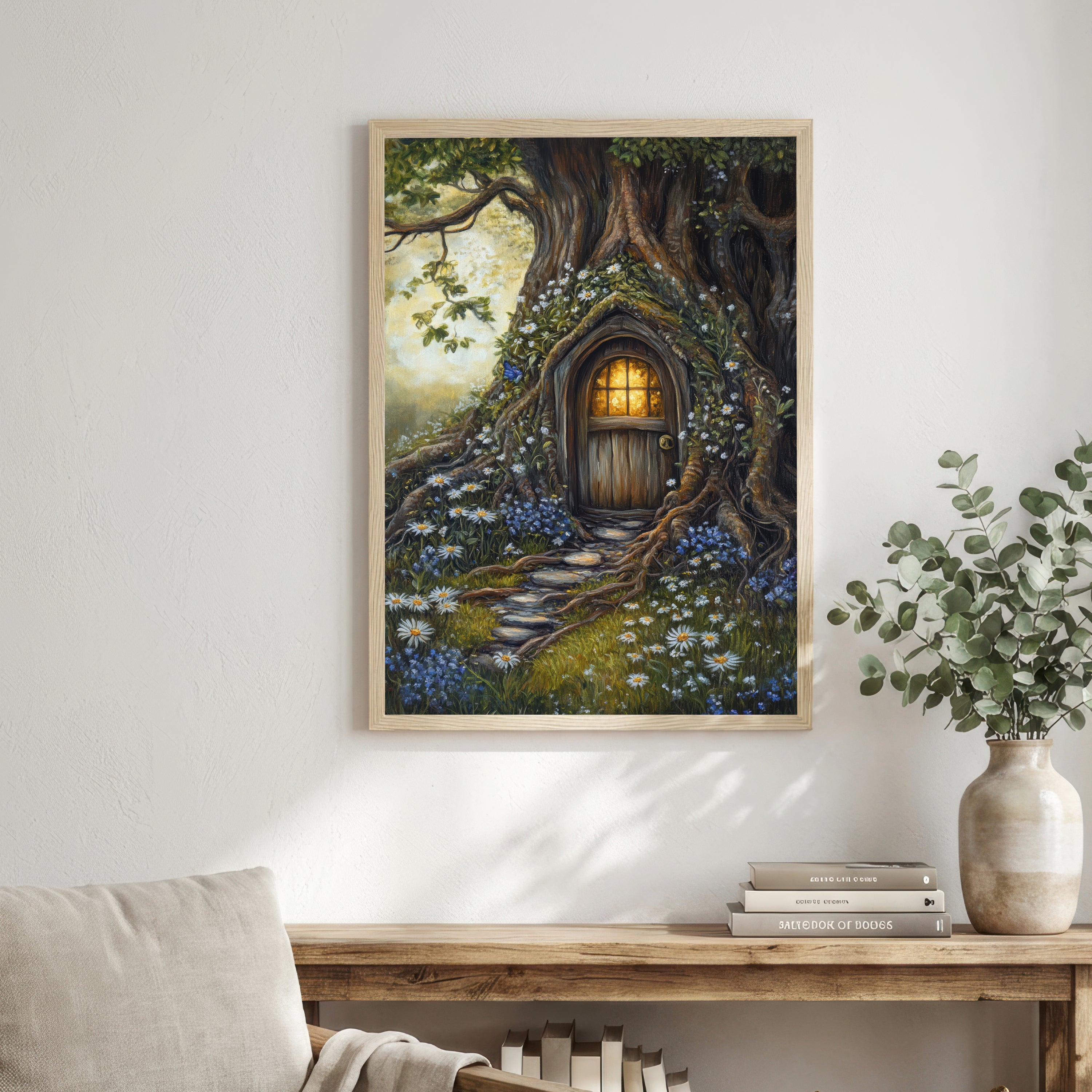 Enchanted Tree Door Art Print